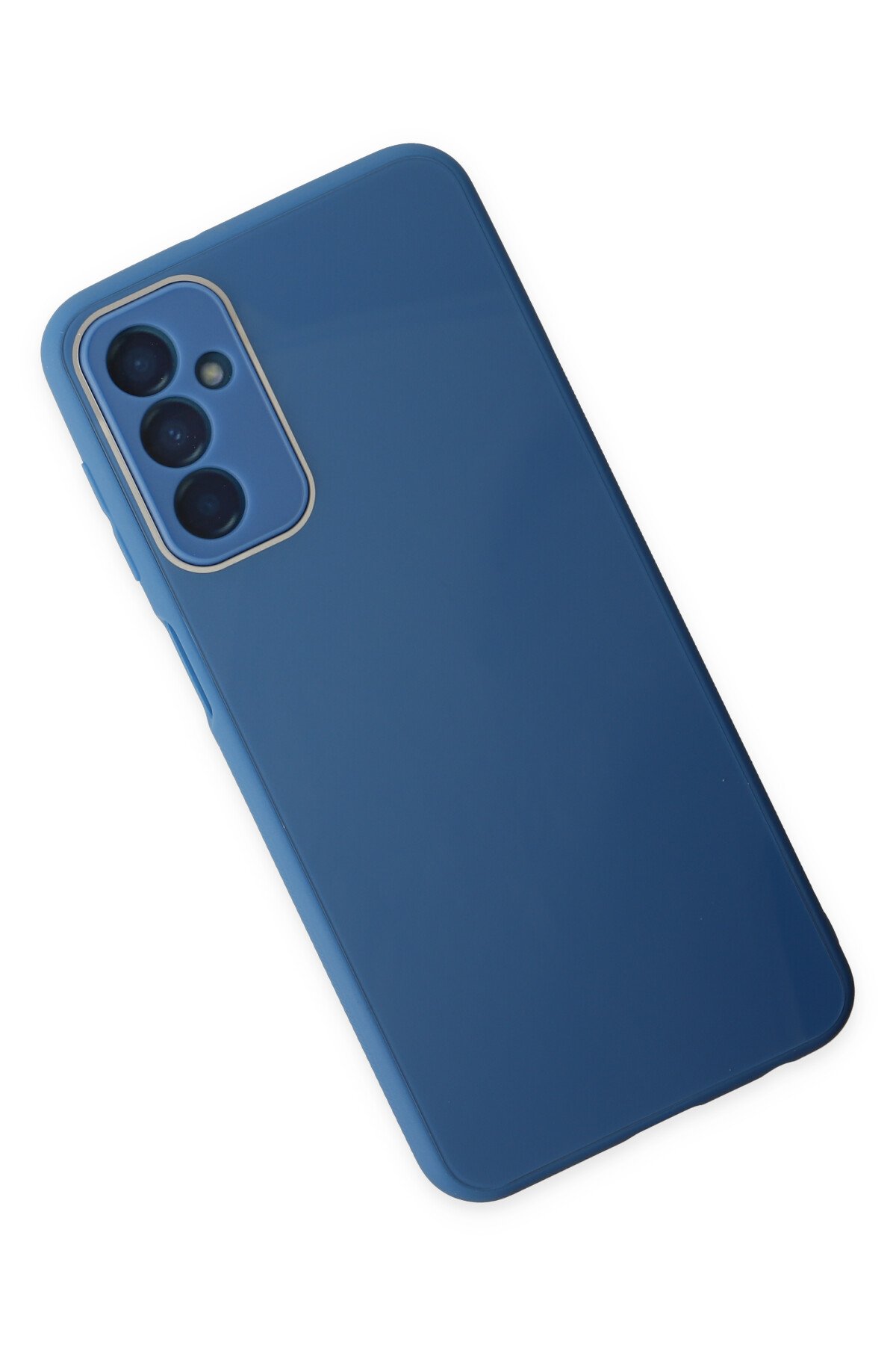 Newface Samsung Galaxy M13 Kılıf Pars Lens Yüzüklü Silikon - Gold