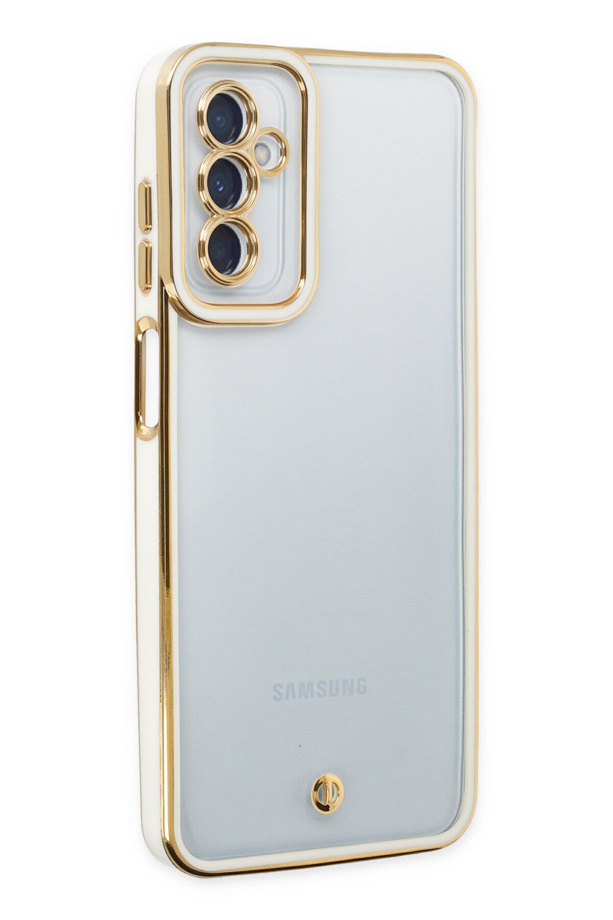 Newface Samsung Galaxy M13 Kılıf Glass Kapak - Pembe