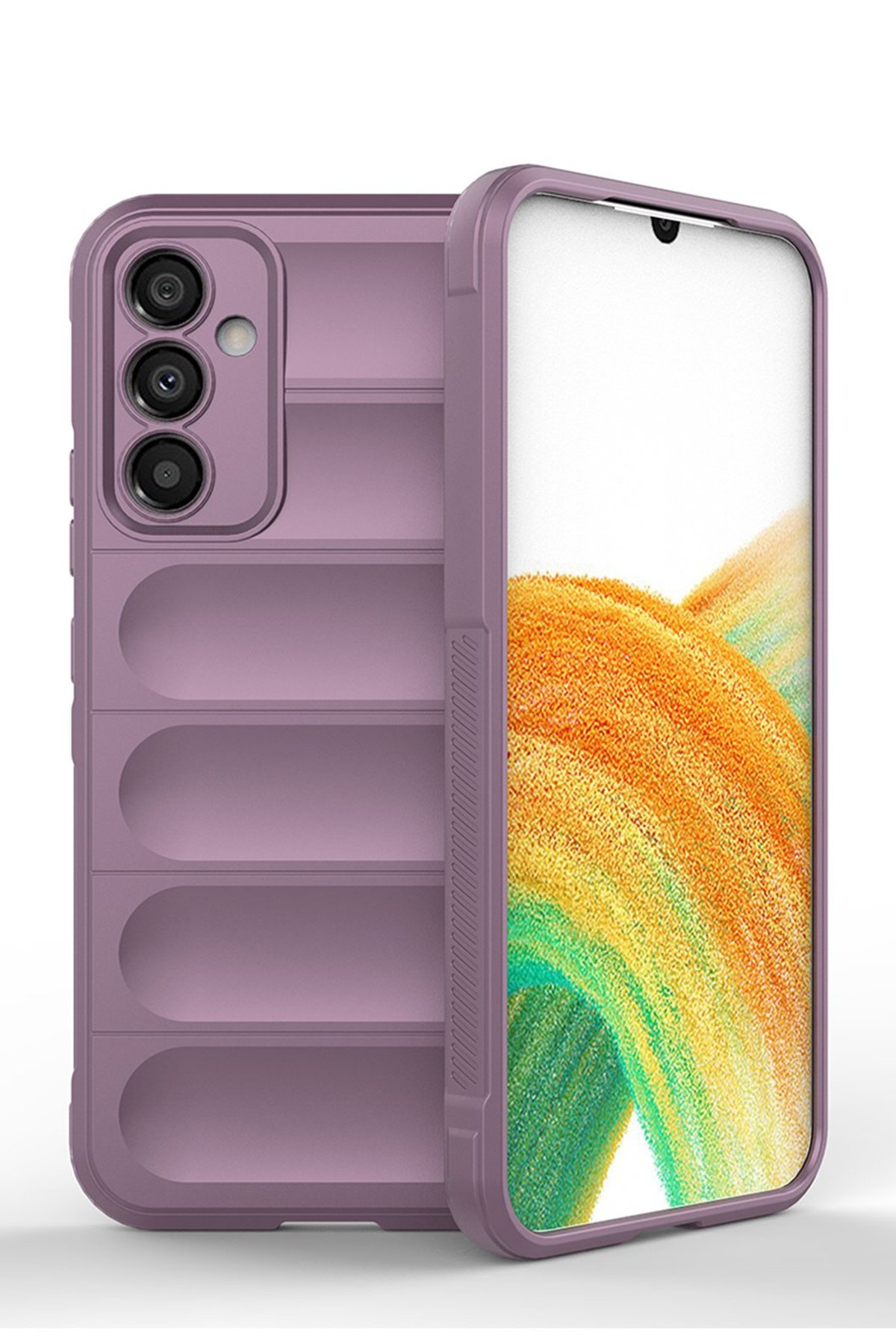 Newface Samsung Galaxy M14 5G Kılıf Nano içi Kadife Silikon - Mor