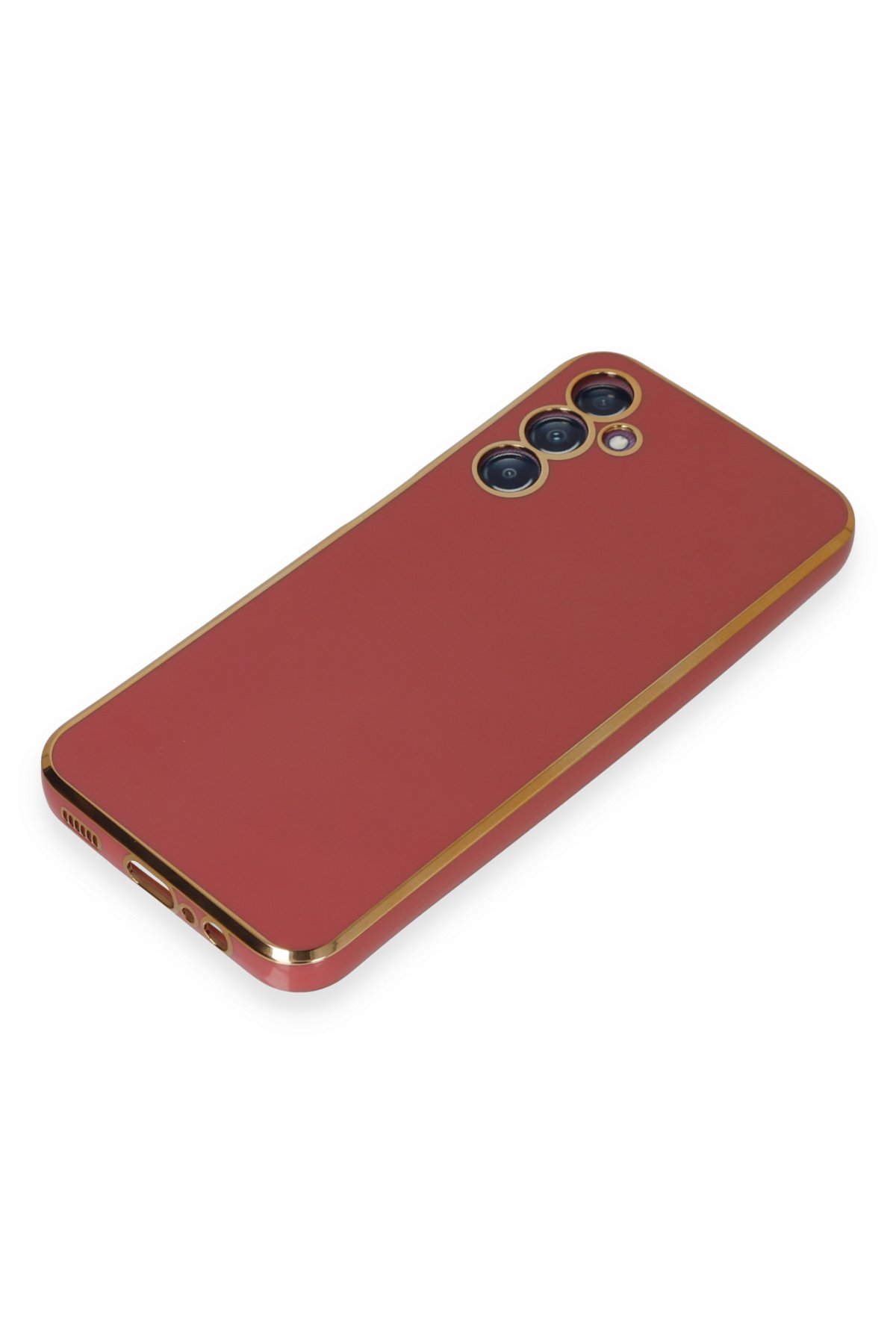 Newface Samsung Galaxy M14 5G Kılıf Nano içi Kadife Silikon - Kırmızı