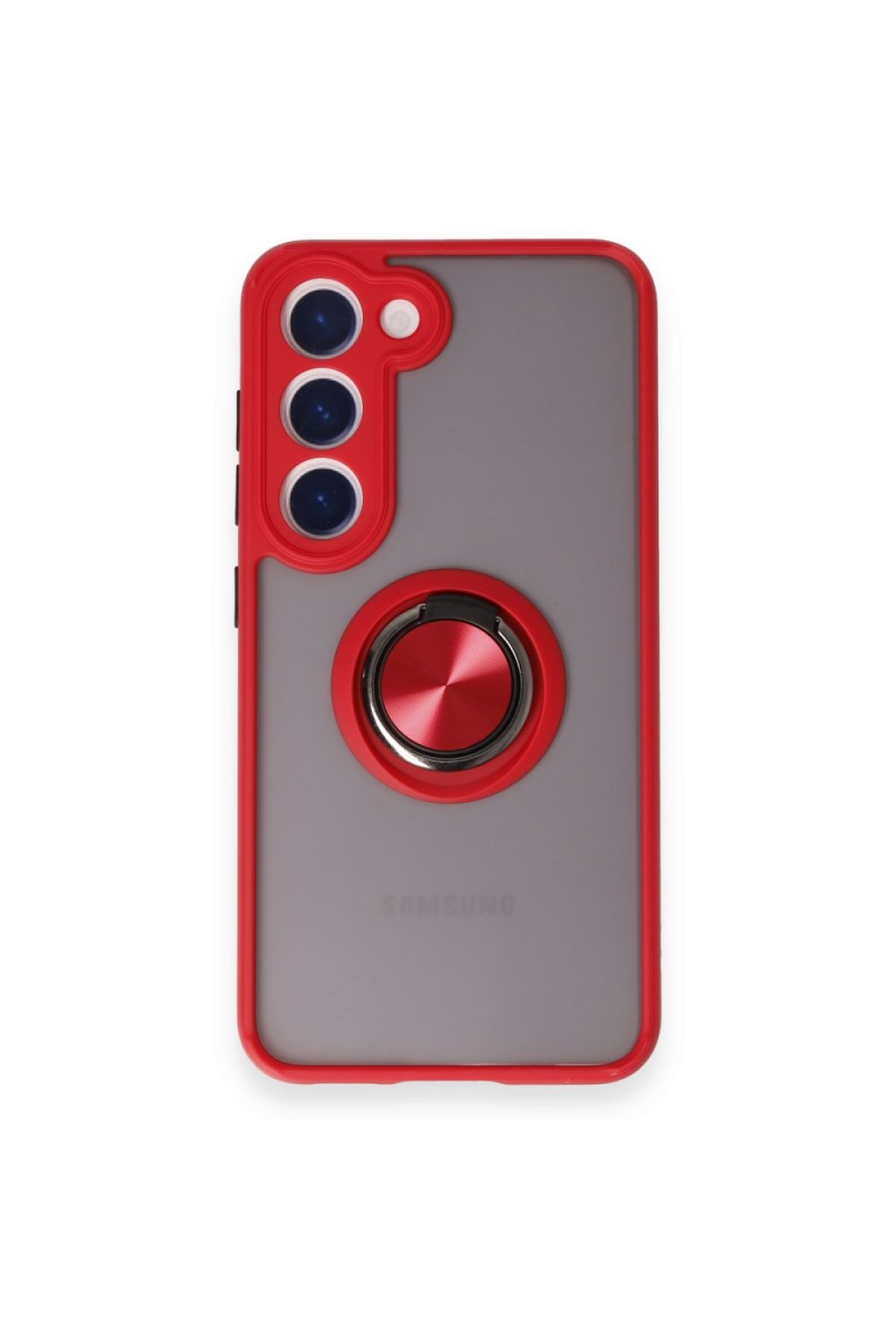 Newface Samsung Galaxy M15 Kılıf Volet Silikon - Kırmızı