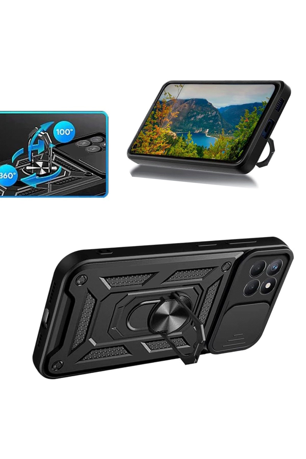 Newface Samsung Galaxy M15 Kılıf Trend S Plus Kapaklı Kılıf - Lacivert