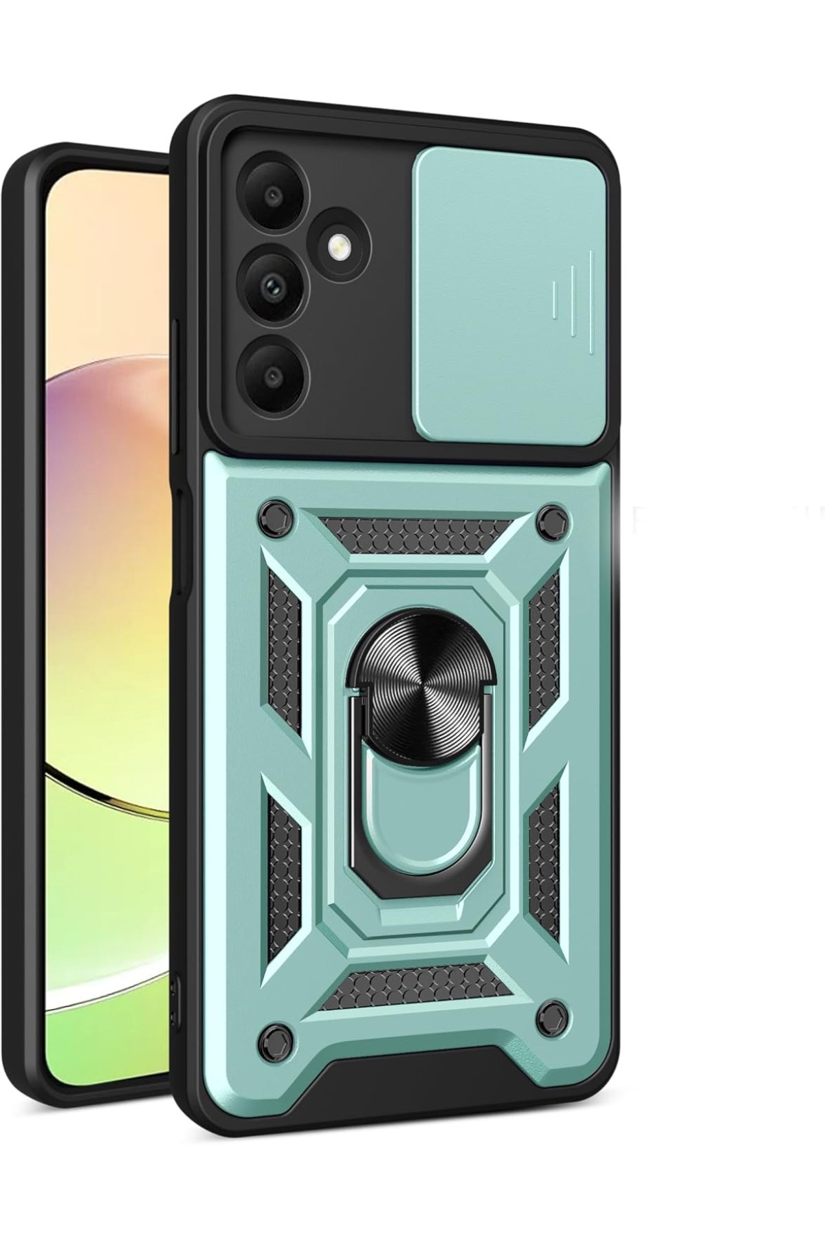 Newface Samsung Galaxy M15 Kılıf Volet Silikon - Açık Yeşil