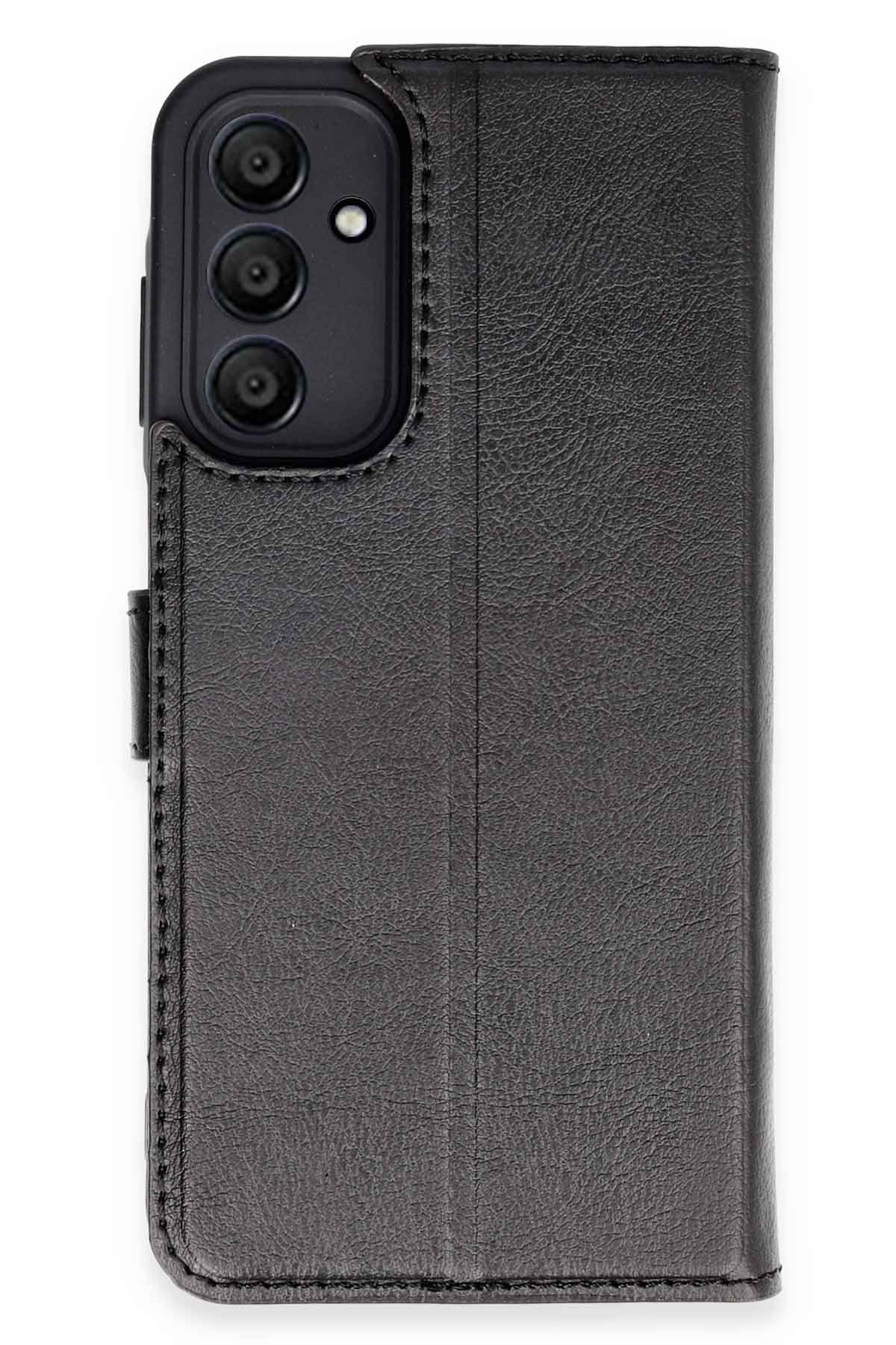 Newface Samsung Galaxy M15 Kılıf Pars Lens Yüzüklü Silikon - Siyah