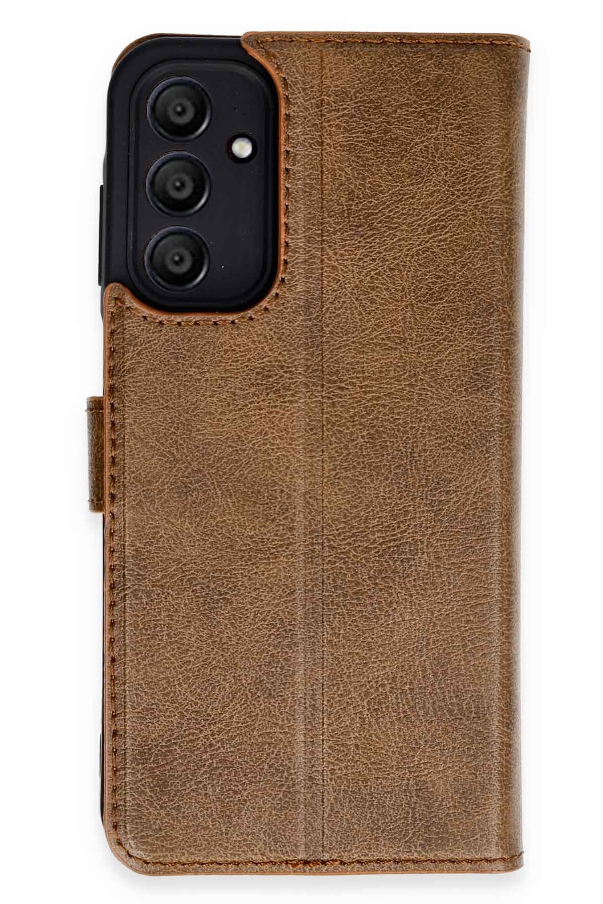 Newface Samsung Galaxy M15 Kılıf Volet Silikon - Mavi