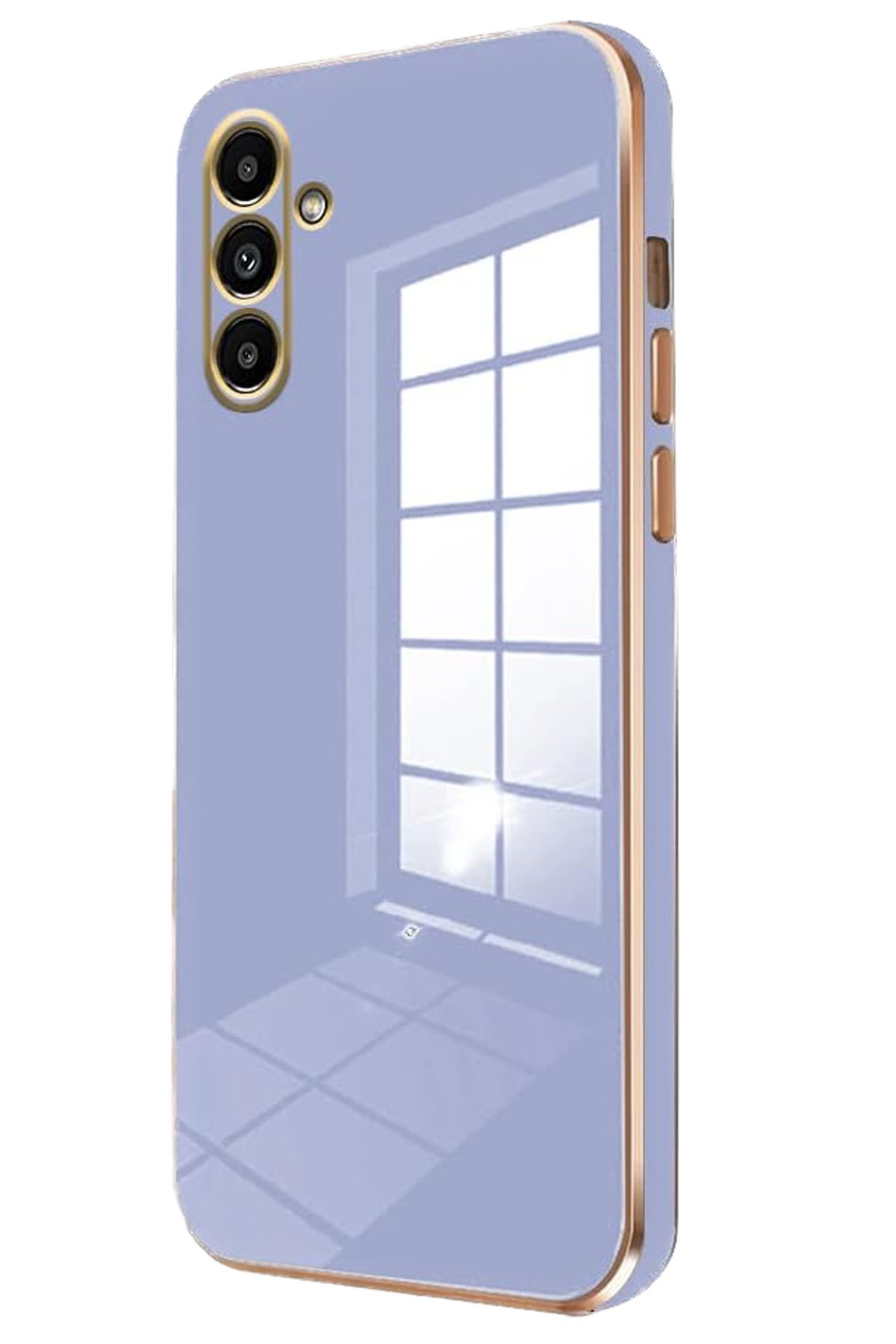 Newface Samsung Galaxy M15 Kılıf Pars Lens Yüzüklü Silikon - Yeşil