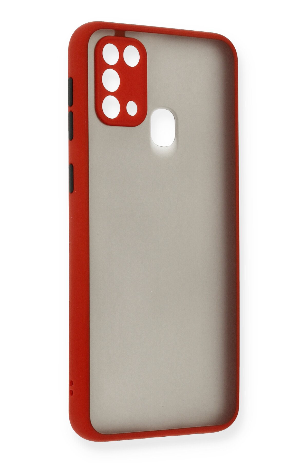 Newface Samsung Galaxy M30S Kılıf Nano içi Kadife Silikon - Turuncu