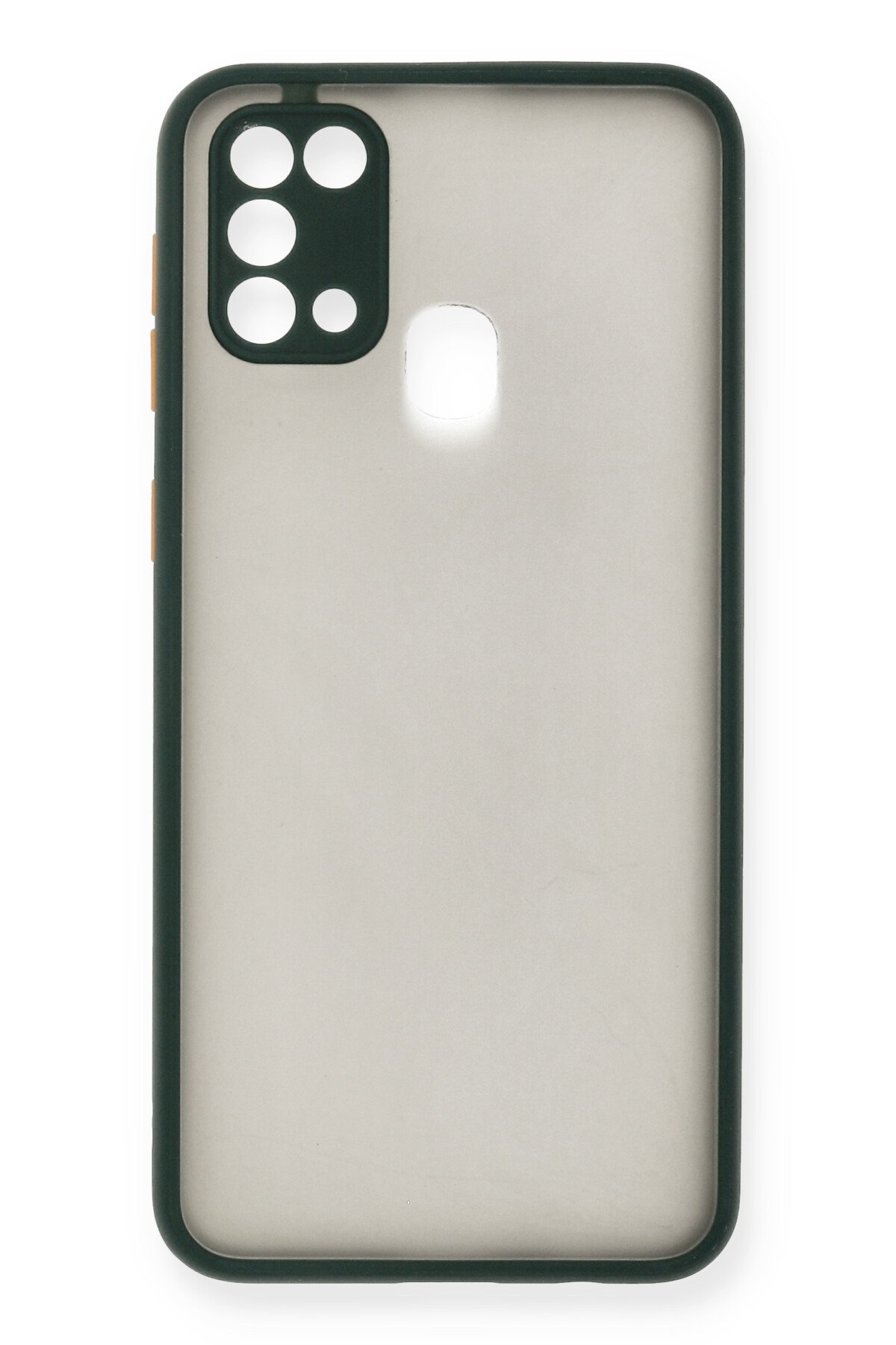 Newface Samsung Galaxy M30S Kılıf Gros Yüzüklü Silikon - Siyah