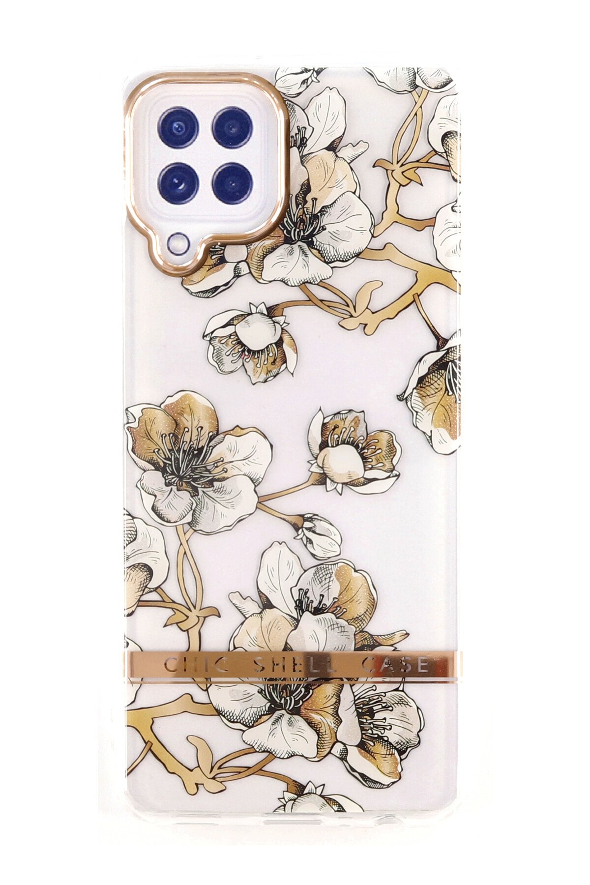 Newface Samsung Galaxy M22 Kılıf Zegna Yüzüklü Silikon Kapak - Rose