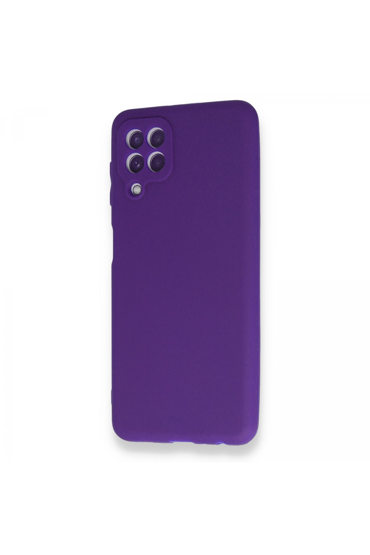 Newface Samsung Galaxy M22 Kılıf Platin Kamera Koruma Silikon - Siyah