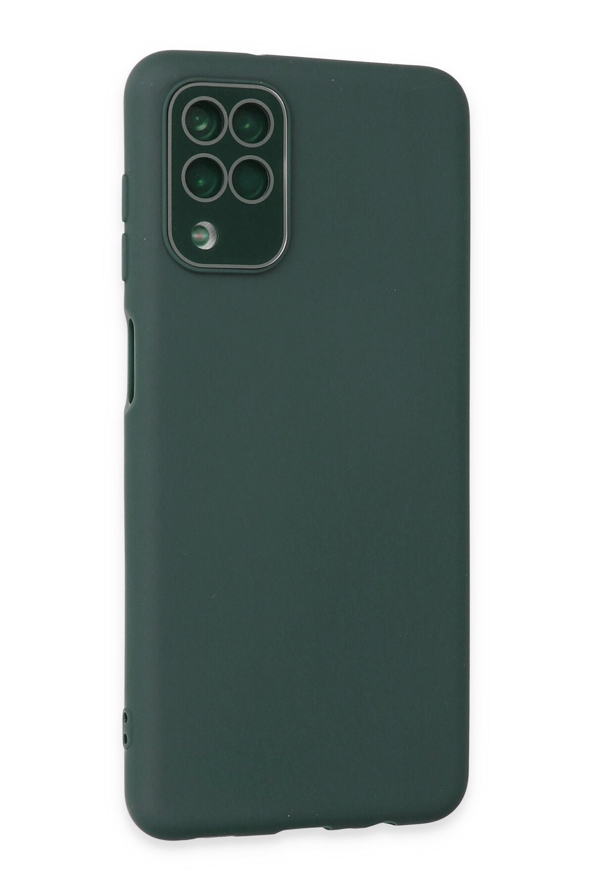 Newface Samsung Galaxy M22 Kılıf Ebruli Lansman Silikon - Sarı-Lila