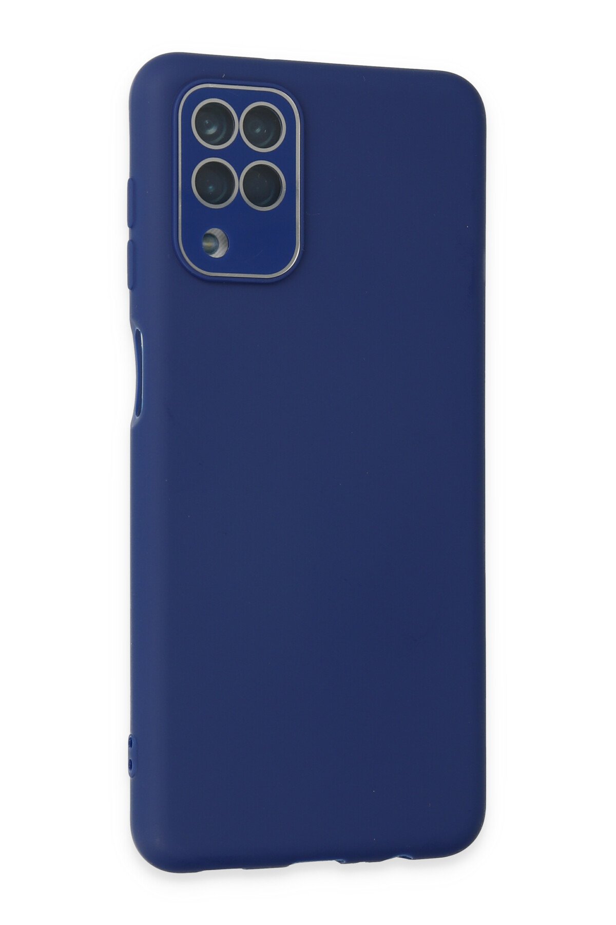 Newface Samsung Galaxy M22 Kılıf Platin Kamera Koruma Silikon - Lila