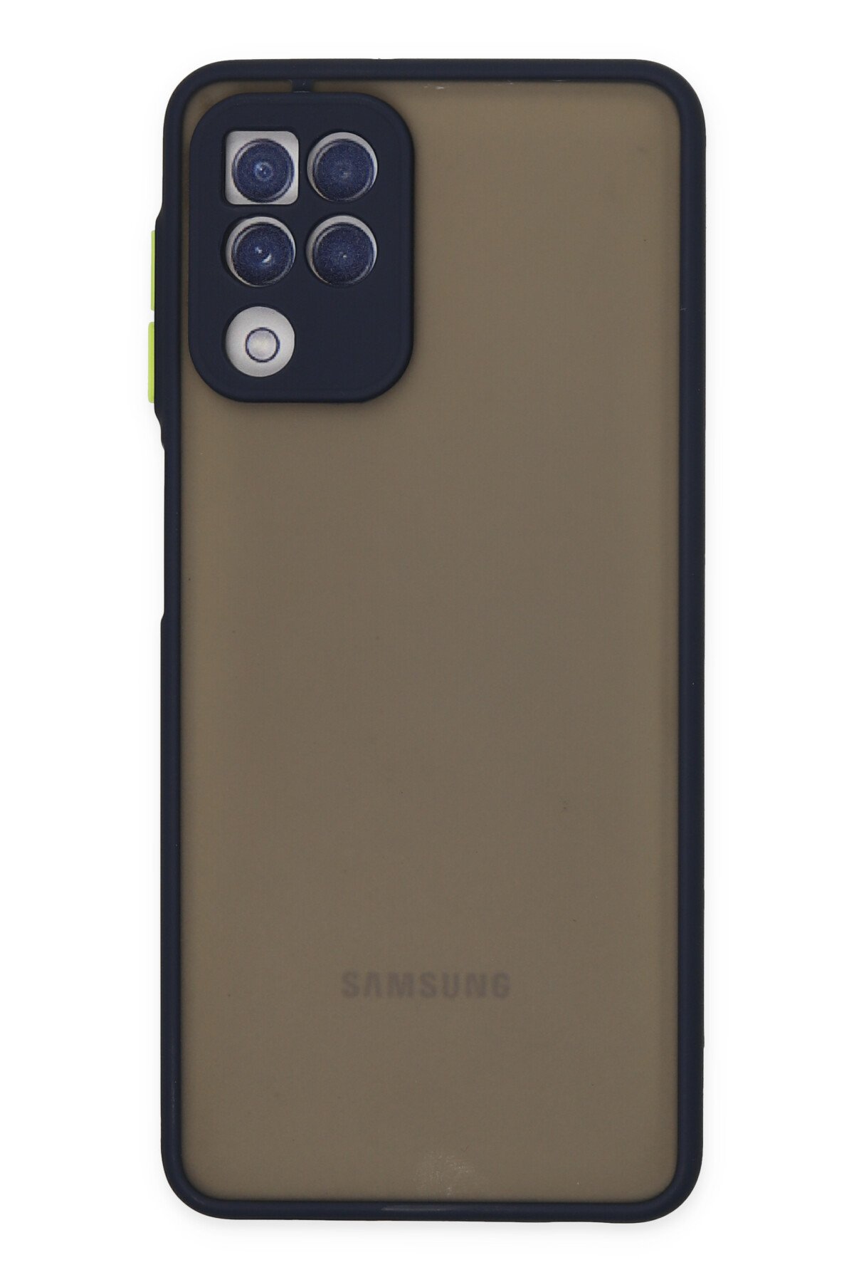 Newface Samsung Galaxy M22 Kılıf Platin Silikon - Sarı
