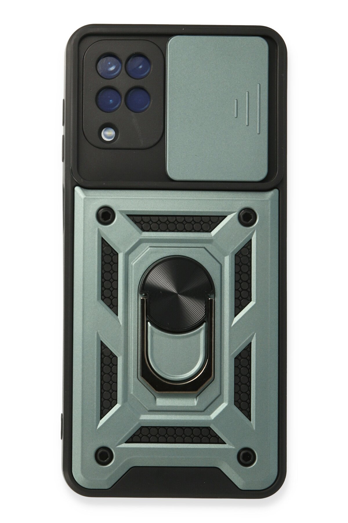 Newface Samsung Galaxy M22 Kılıf Montreal Silikon Kapak - Yeşil