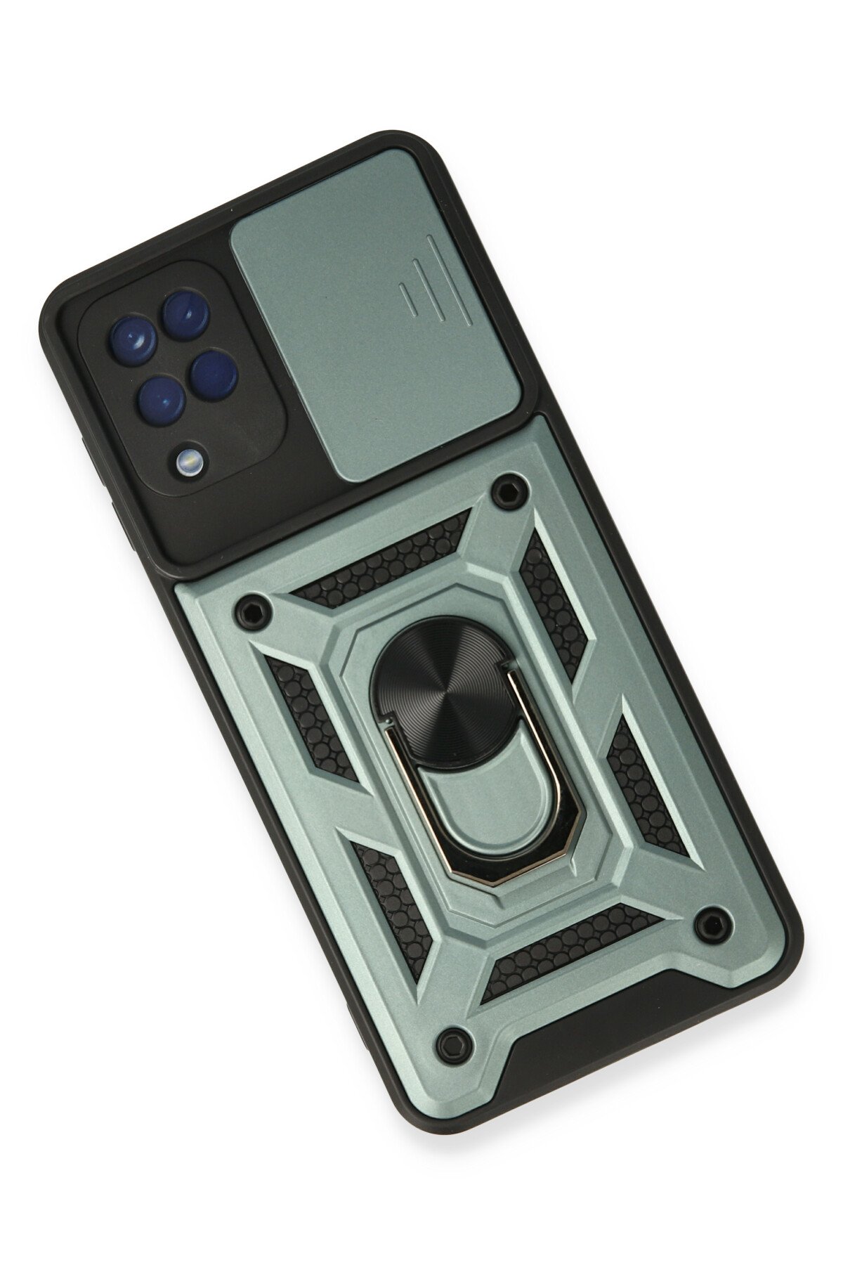 Newface Samsung Galaxy M22 Kılıf Montreal Silikon Kapak - Yeşil