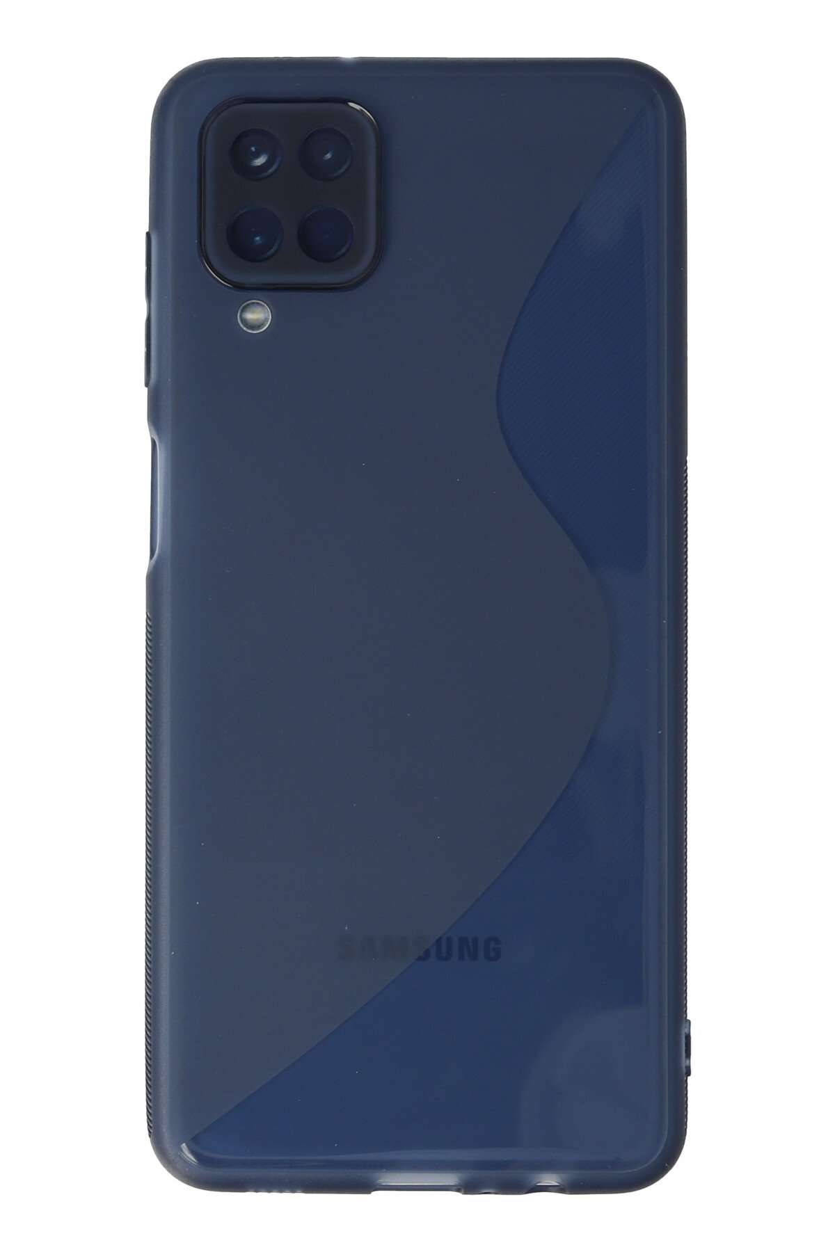 Newface Samsung Galaxy M22 Kılıf Platin Silikon - Mavi