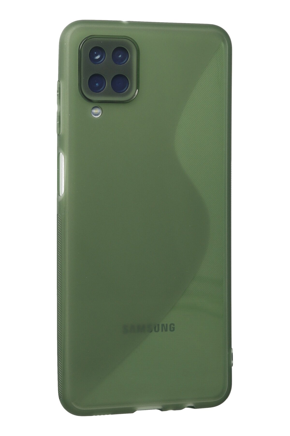 Newface Samsung Galaxy M22 Kılıf Glass Kapak - Mavi