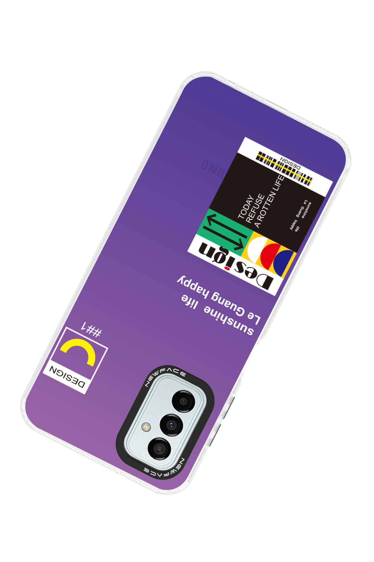 Newface Samsung Galaxy M23 Kılıf Razer Lensli Silikon - Gümüş