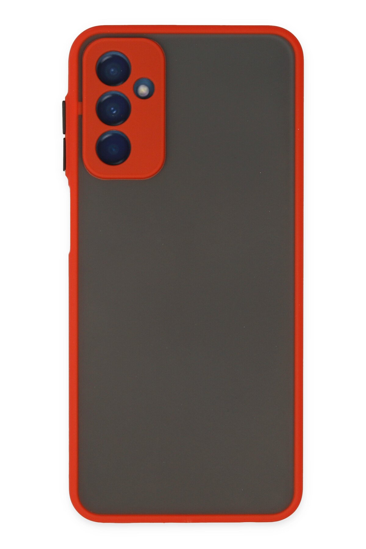 Newface Samsung Galaxy M23 Kılıf Loop Deri Silikon - Kırmızı