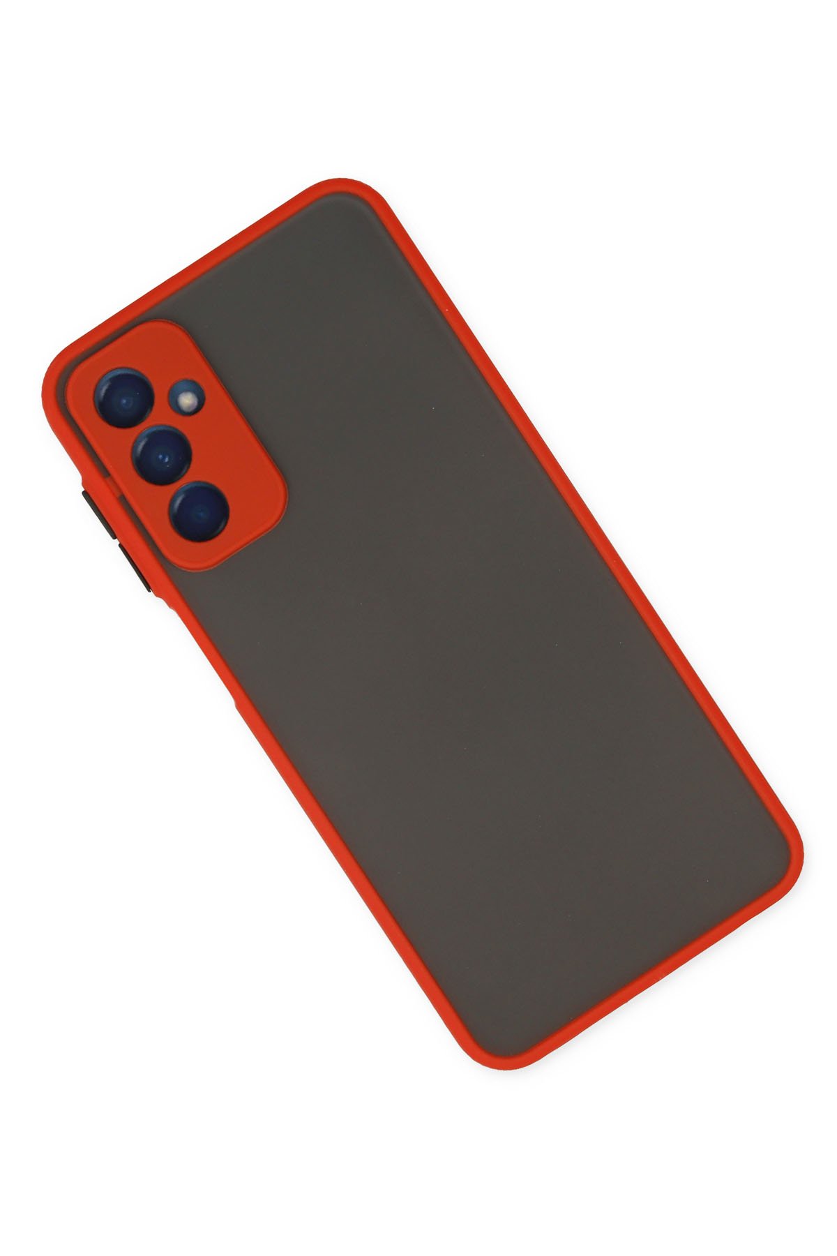 Newface Samsung Galaxy M23 Kılıf Loop Deri Silikon - Kırmızı