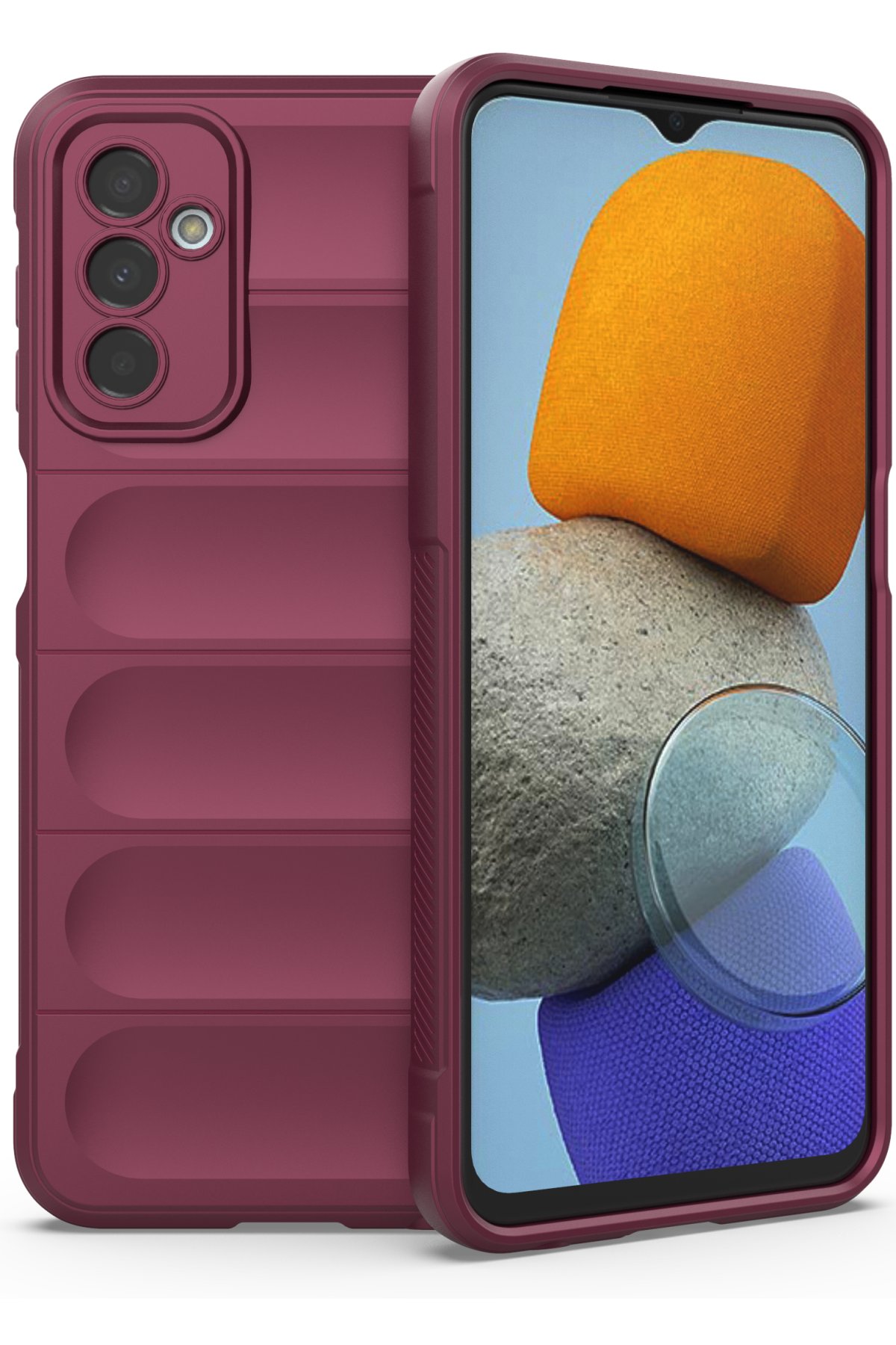 Newface Samsung Galaxy M23 Kılıf Liva Lens Silikon - Siyah