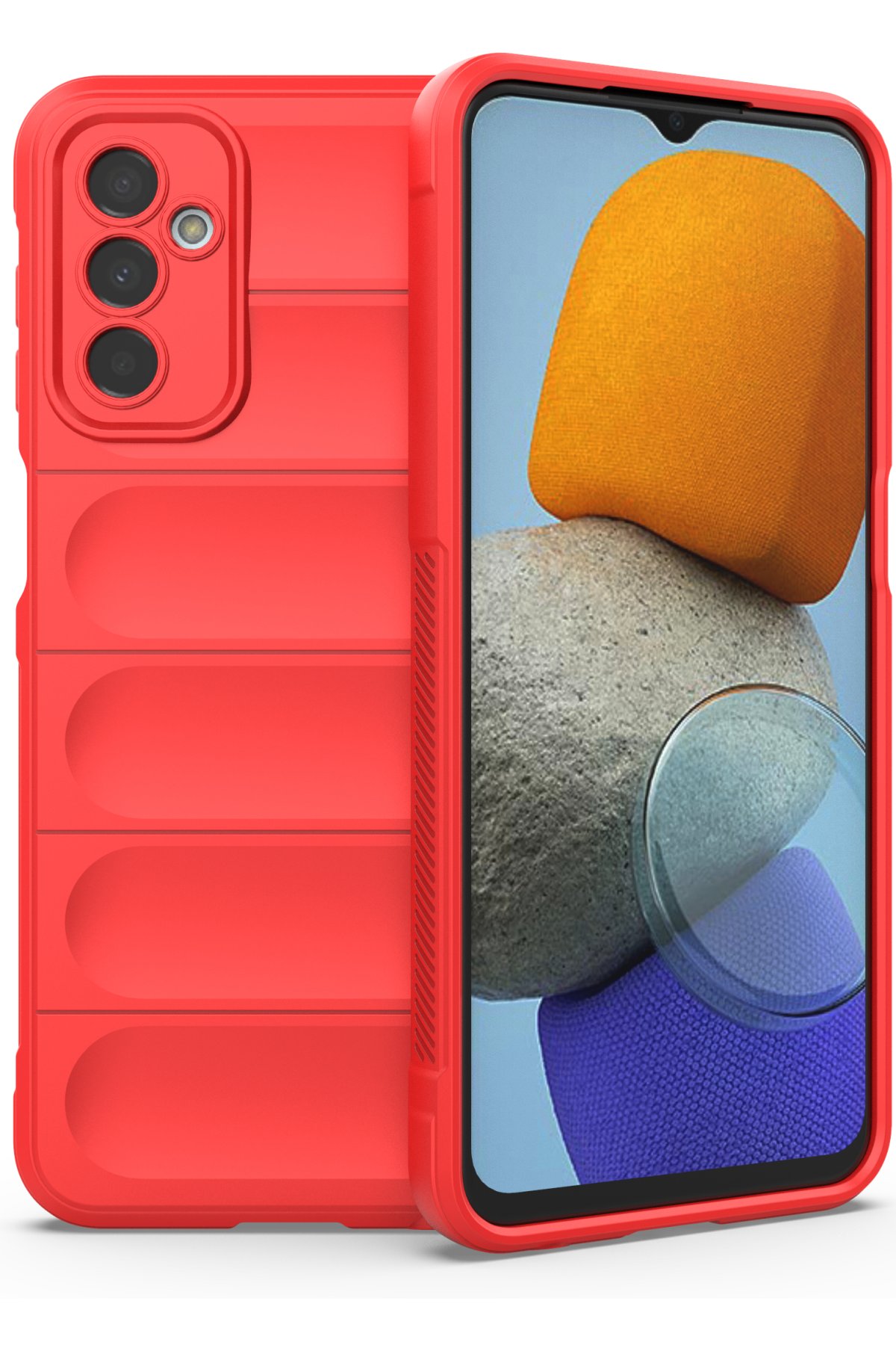 Newface Samsung Galaxy M23 Kılıf Nano içi Kadife Silikon - Sarı