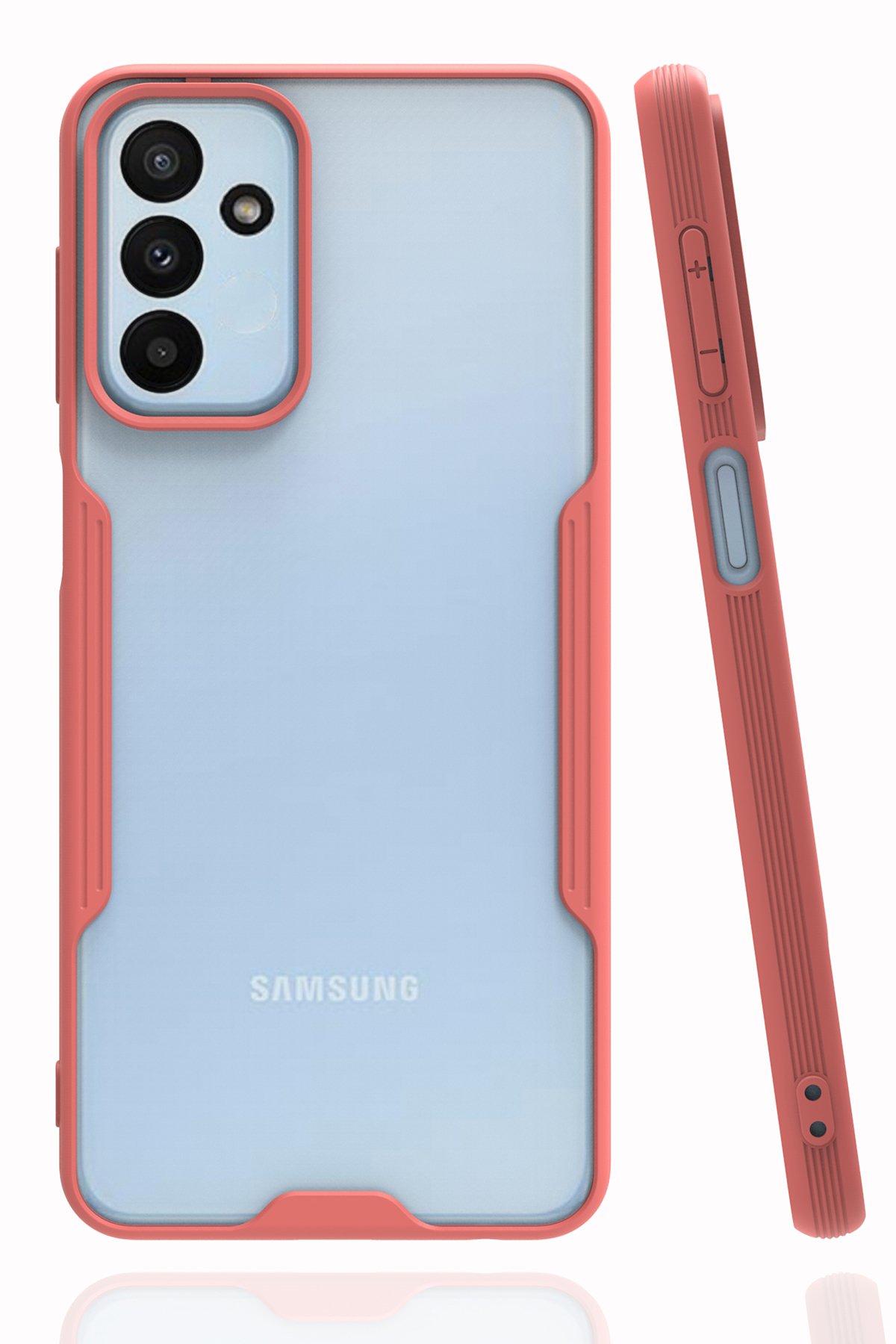 Newface Samsung Galaxy M13 Kılıf Volet Silikon - Beyaz
