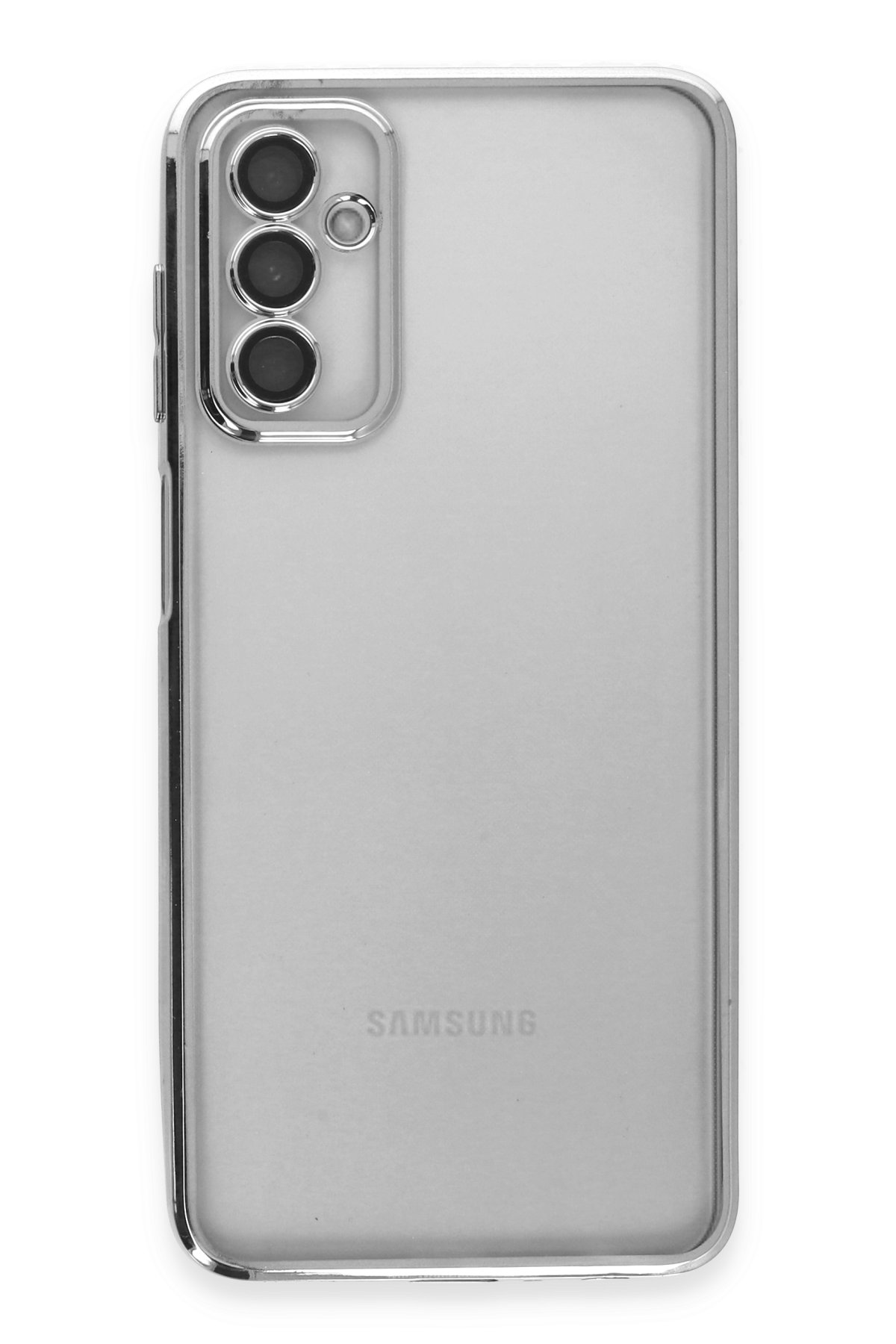 Newface Samsung Galaxy M23 Kılıf Glass Kapak - Lila
