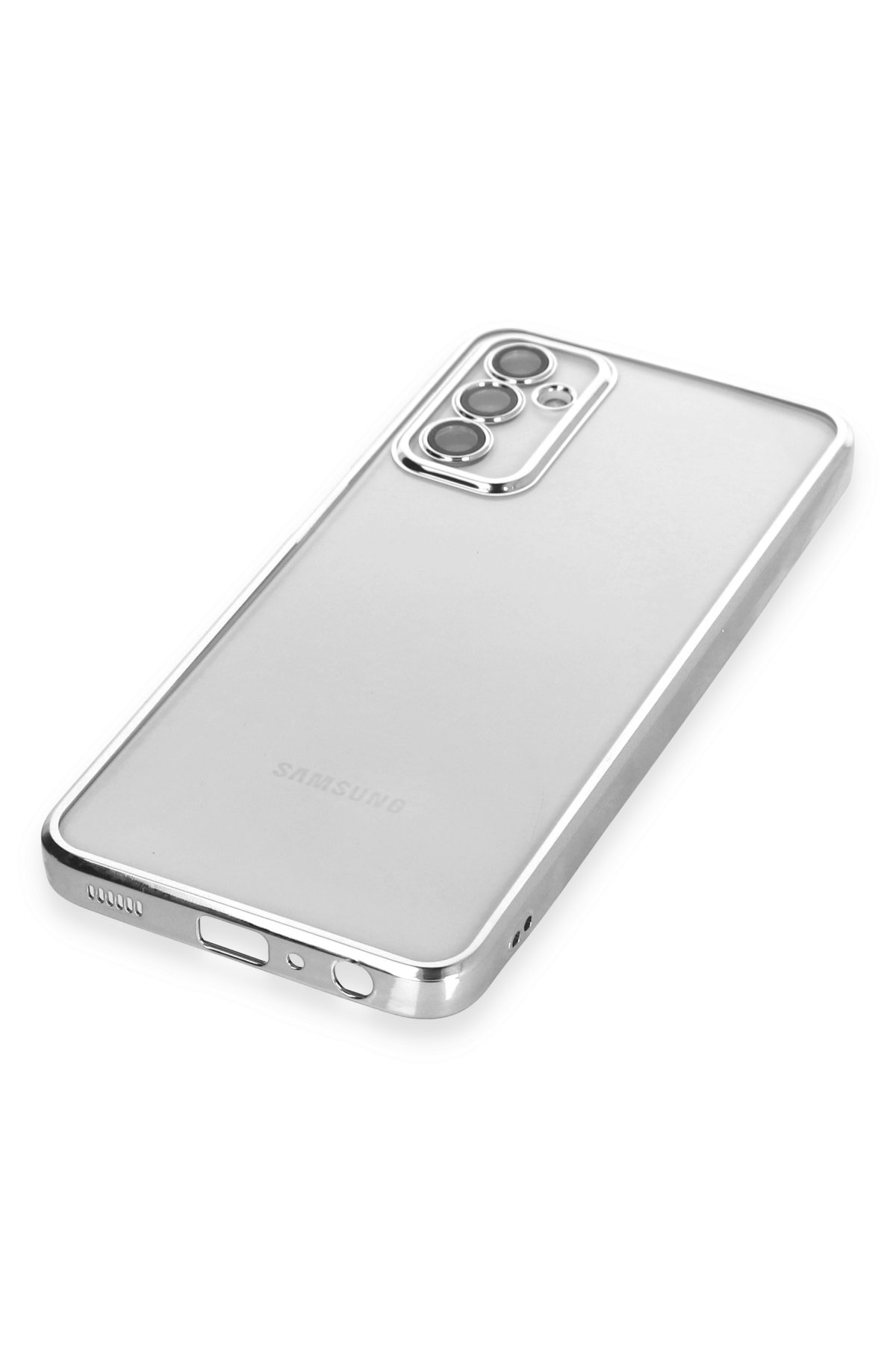 Newface Samsung Galaxy M23 Kılıf Glass Kapak - Lila
