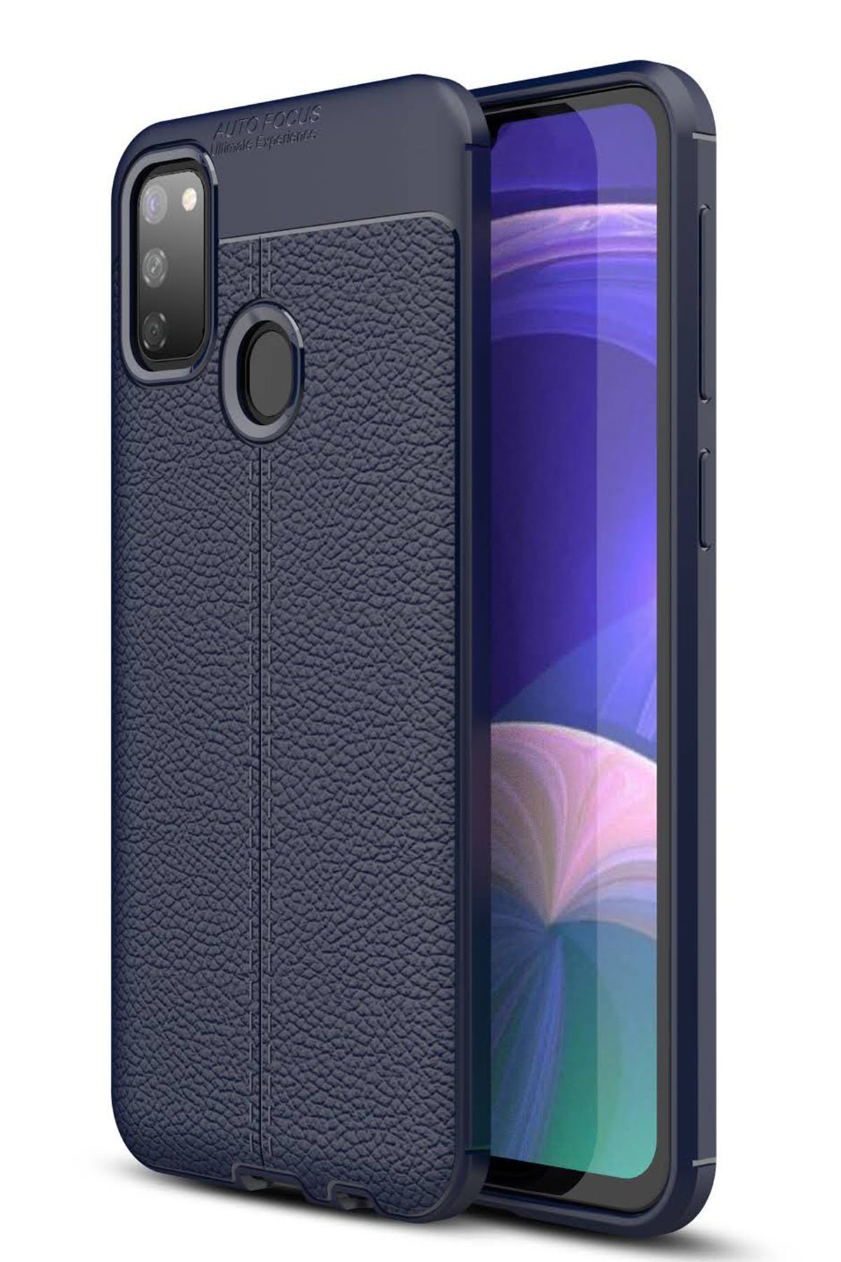 Newface Samsung Galaxy M30S Kılıf Nano içi Kadife  Silikon - Kırmızı