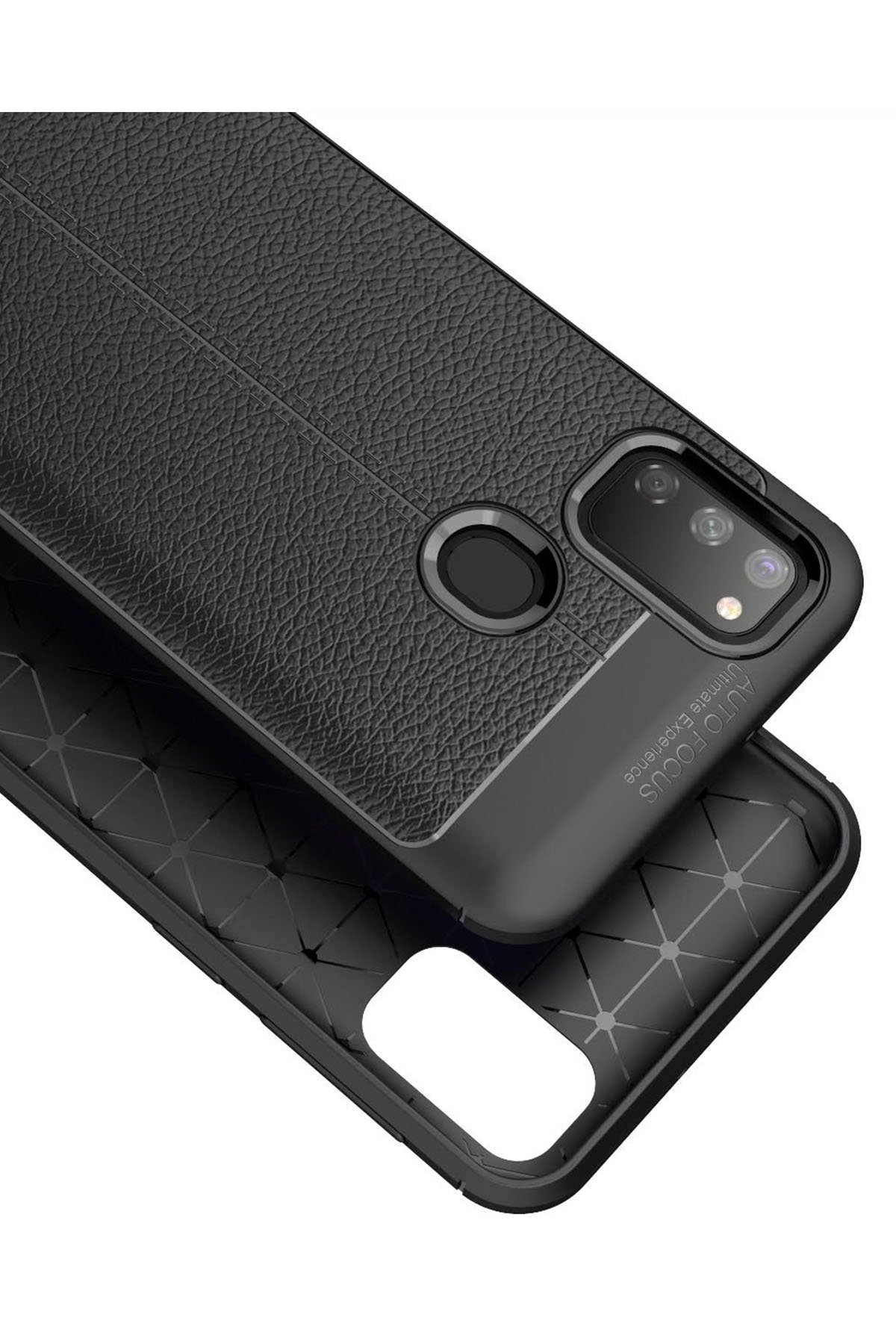 Newface Samsung Galaxy M30S Kılıf Nano içi Kadife  Silikon - Kırmızı