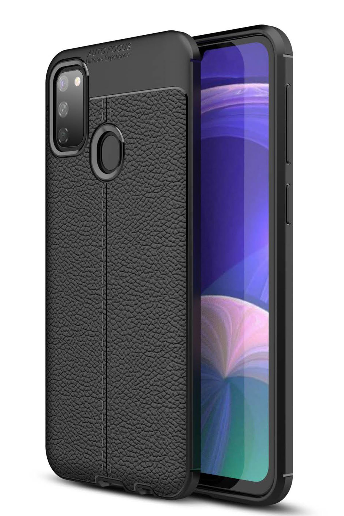 Newface Samsung Galaxy M30S Kılıf Nano içi Kadife  Silikon - Kırmızı