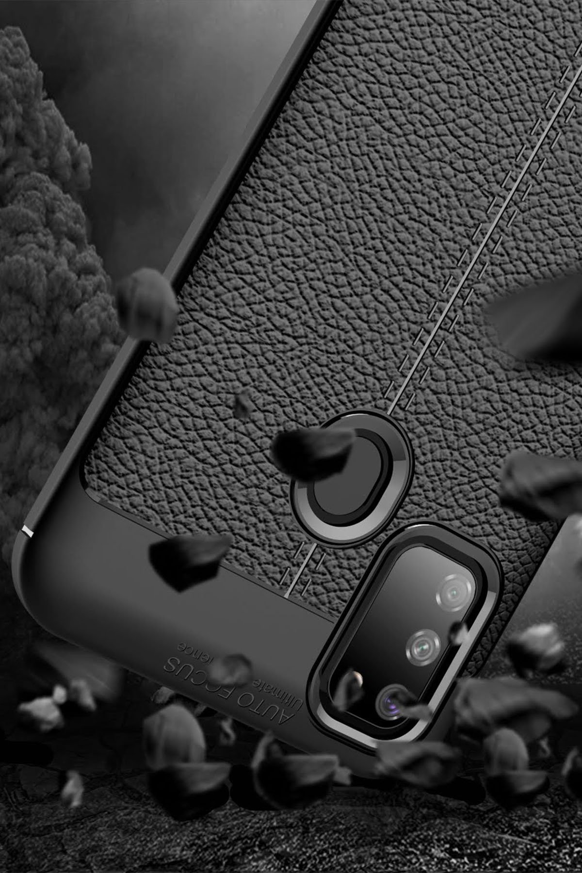 Newface Samsung Galaxy M30S Kılıf Nano içi Kadife  Silikon - Kırmızı
