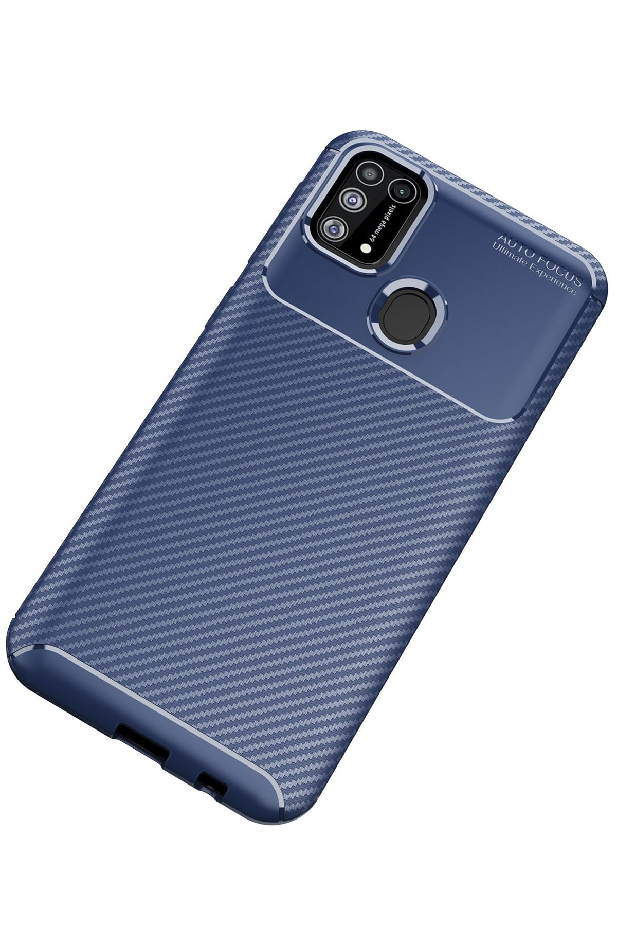 Newface Samsung Galaxy M31 Kılıf Lüx Çift Renkli Silikon - Siyah