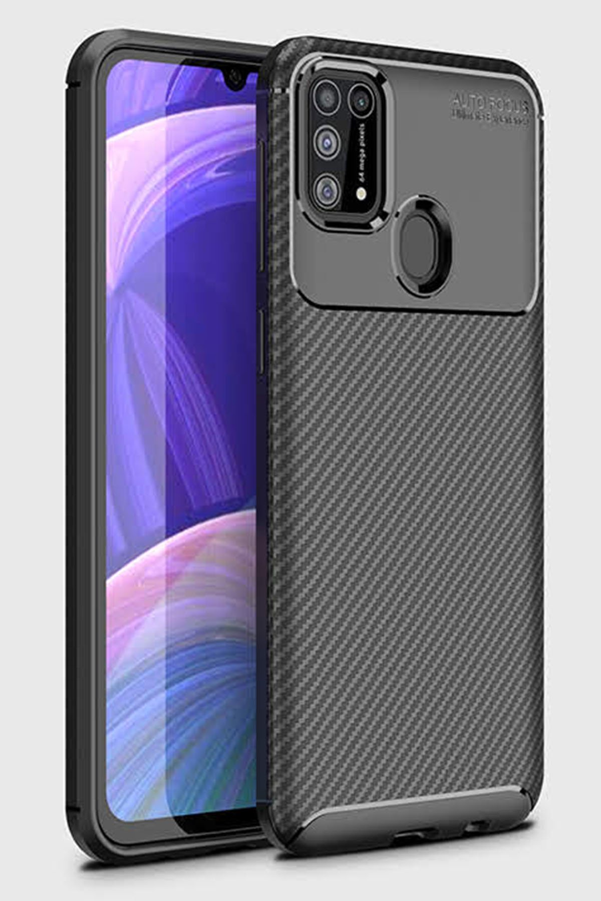 Newface Samsung Galaxy M31 Kılıf Nano içi Kadife  Silikon - Gri