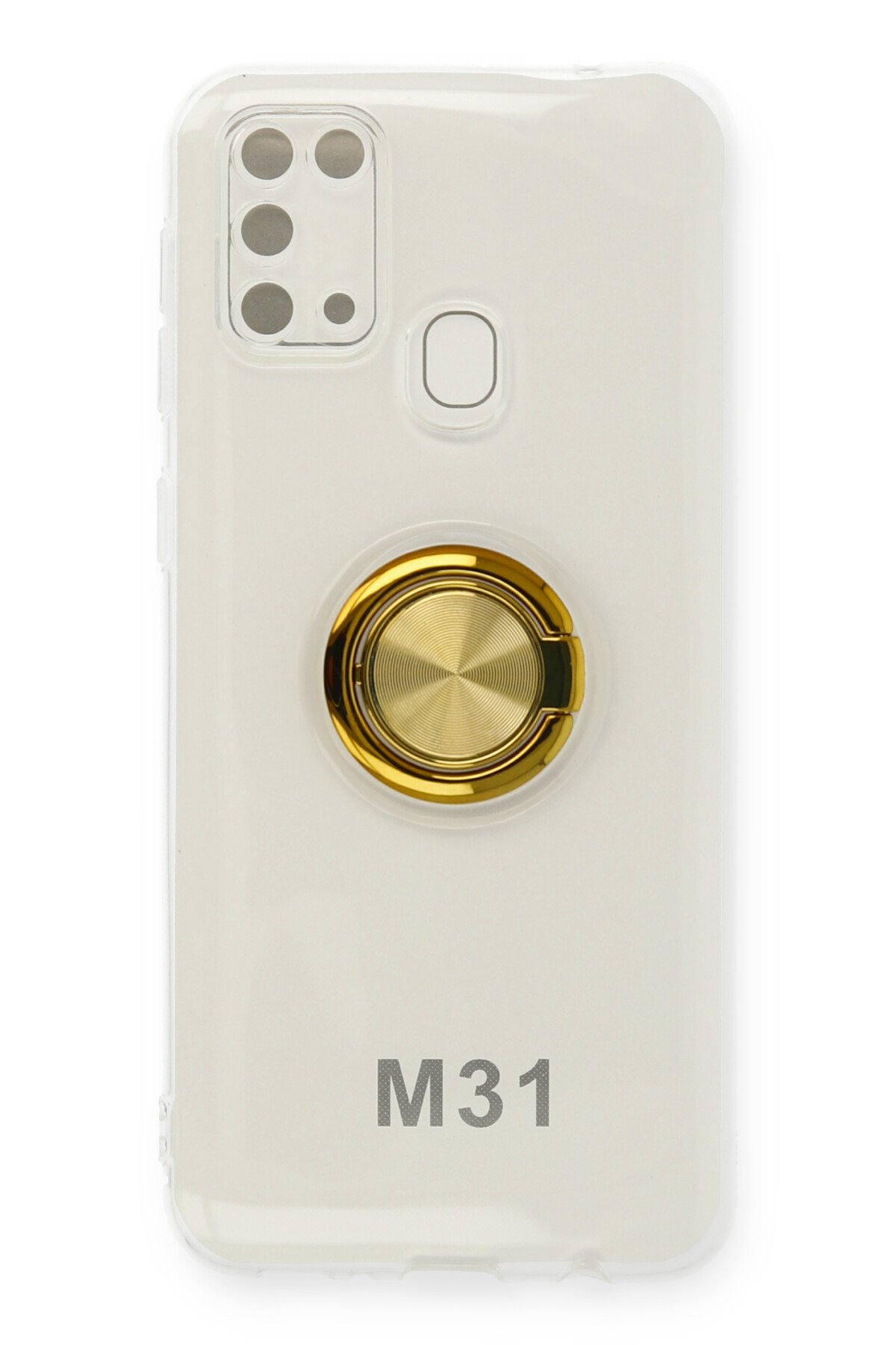 Newface Samsung Galaxy M31 Kılıf Platin Kamera Koruma Silikon - Yeşil