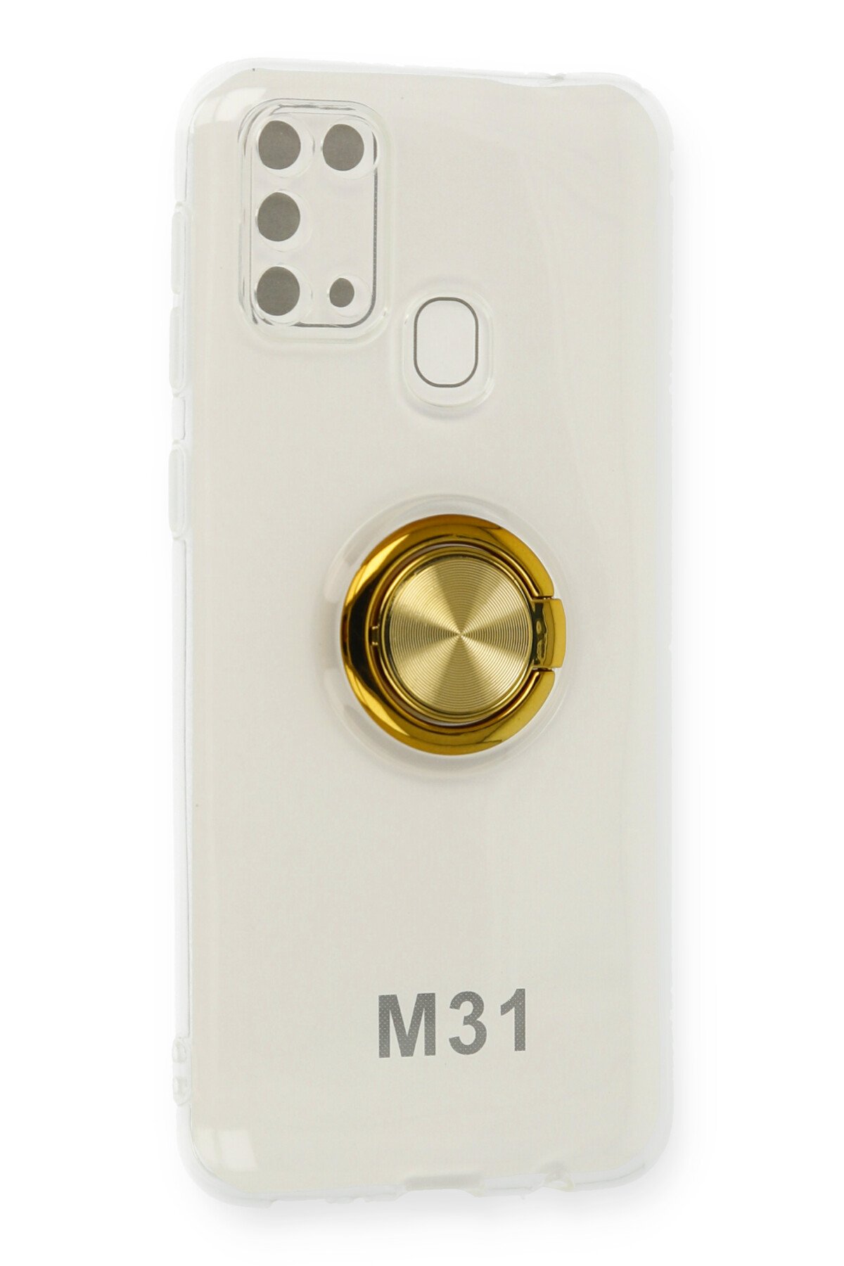 Newface Samsung Galaxy M31 Kılıf Platin Kamera Koruma Silikon - Yeşil