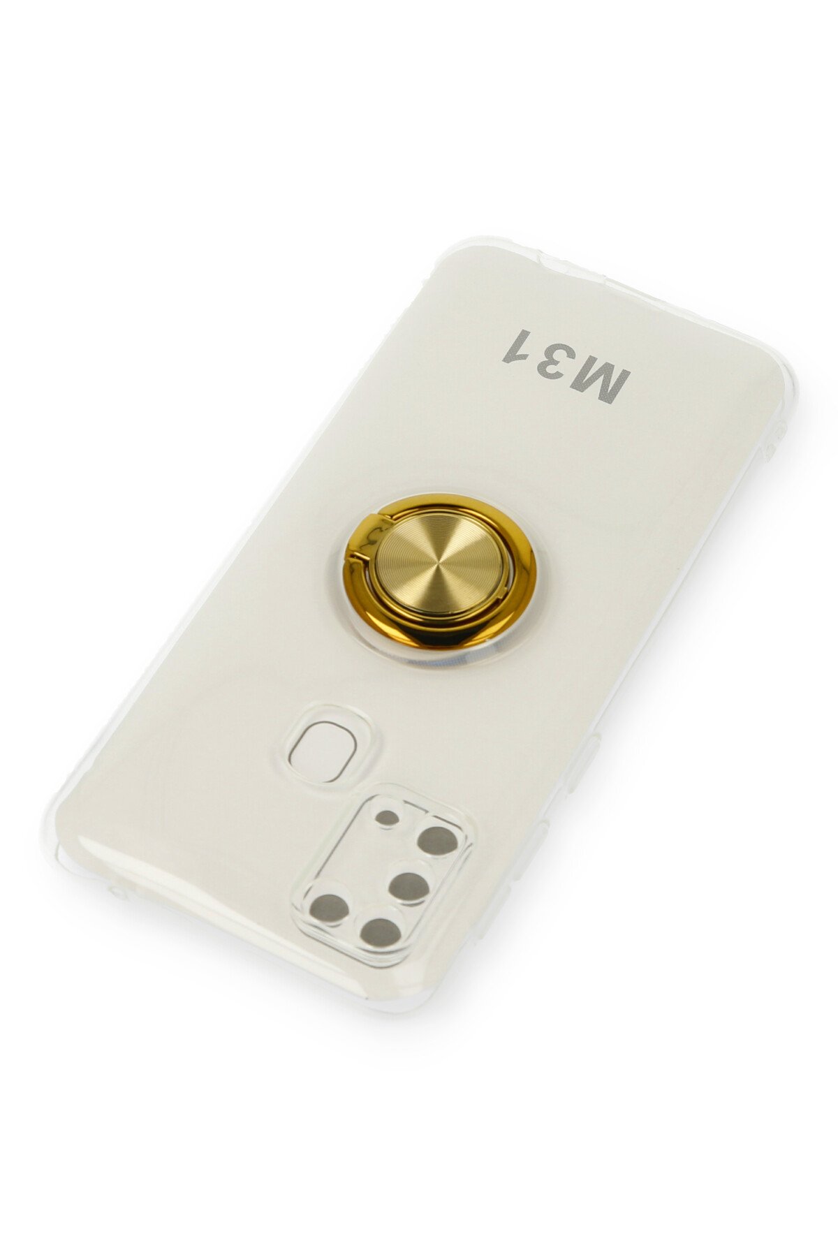 Newface Samsung Galaxy M31 Kılıf Platin Kamera Koruma Silikon - Yeşil