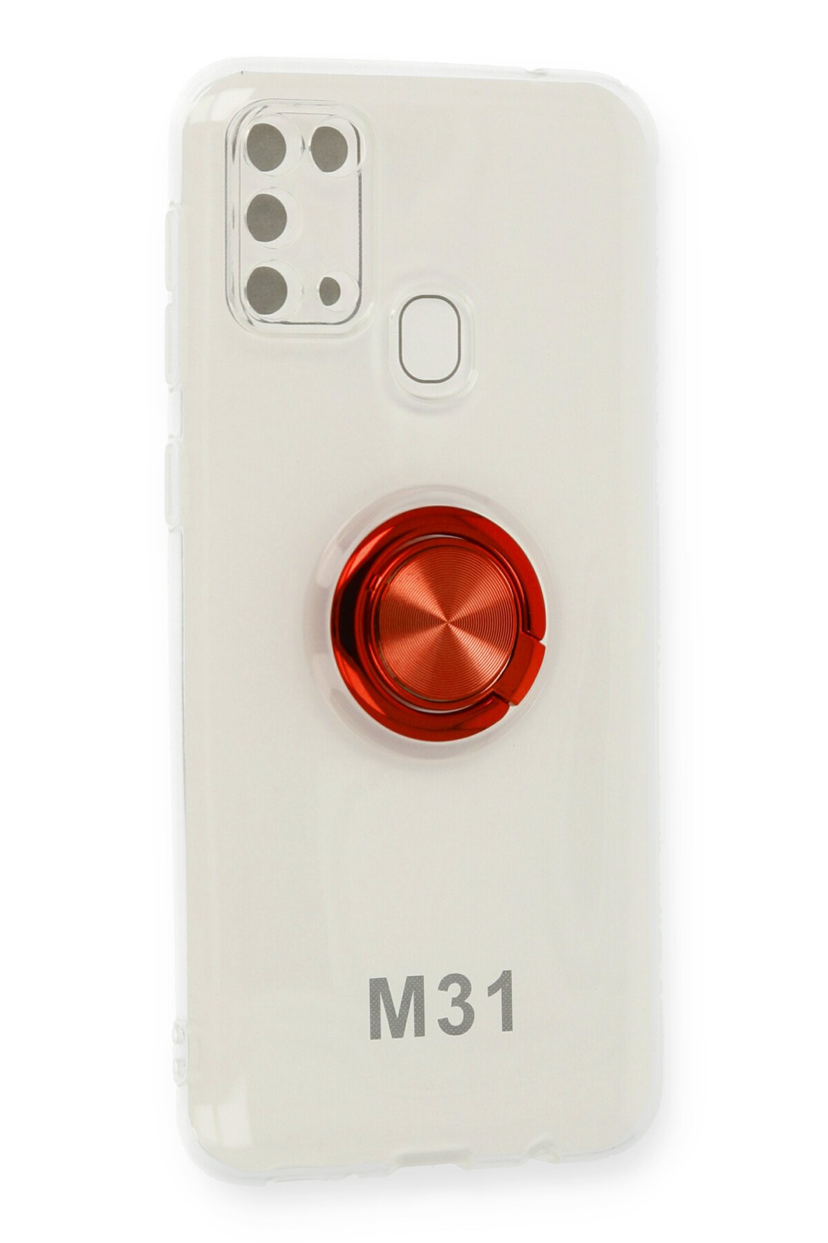 Newface Samsung Galaxy M31 Kılıf Miami Şeffaf Silikon - Siyah