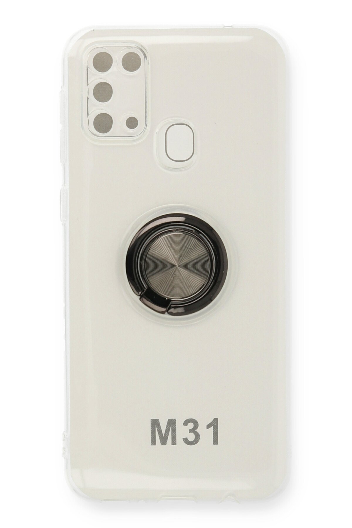 Newface Samsung Galaxy M31 Kılıf Miami Şeffaf Silikon - Lacivert