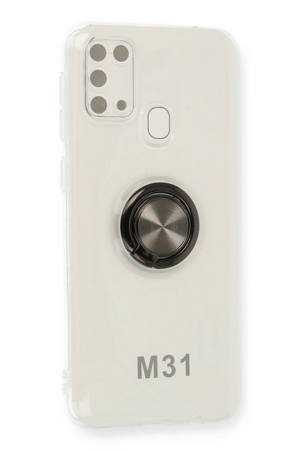 Newface Samsung Galaxy M31 Kılıf Miami Şeffaf Silikon - Lacivert