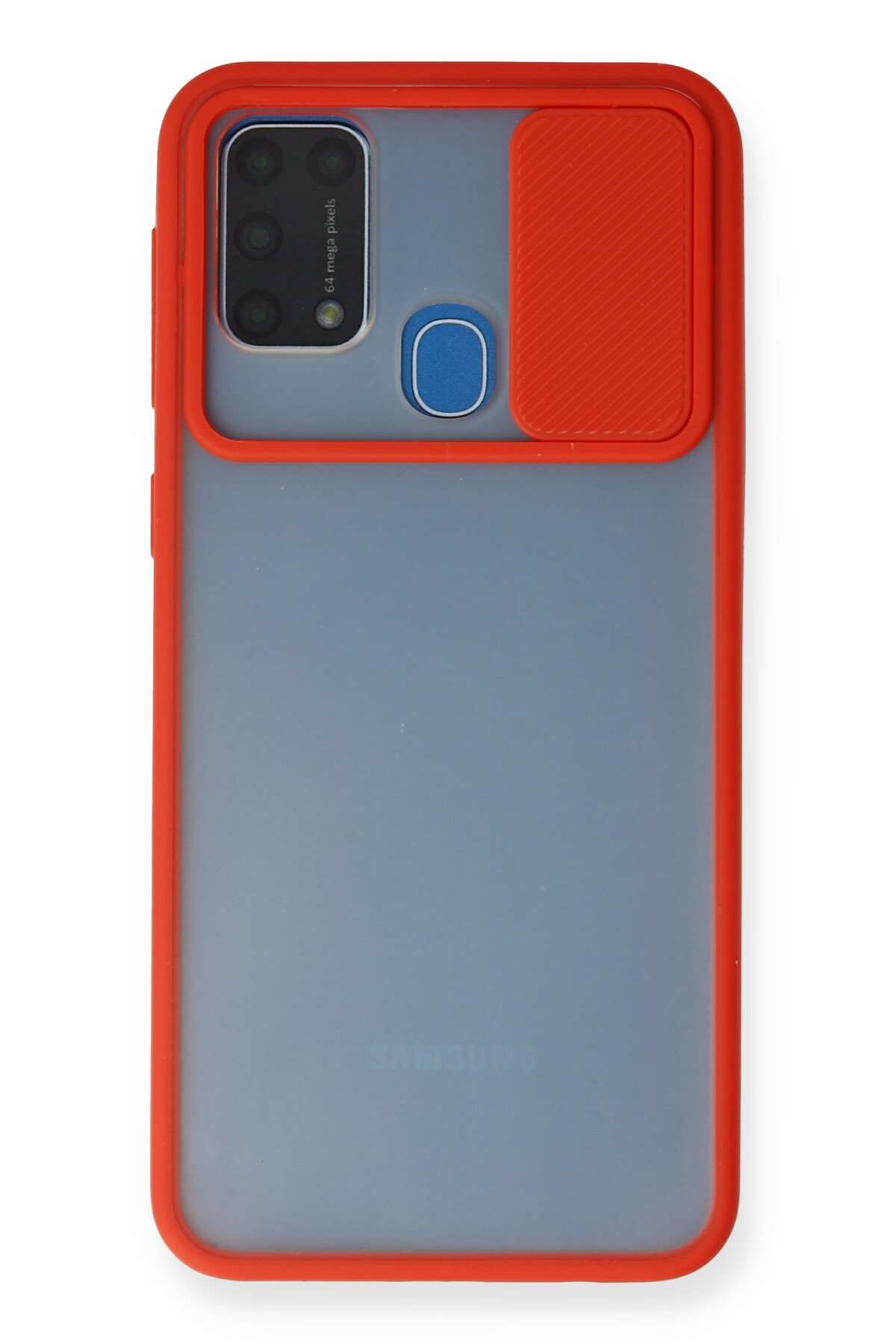 Newface Samsung Galaxy M31 Kılıf Simli Yüzüklü Silikon - Mor
