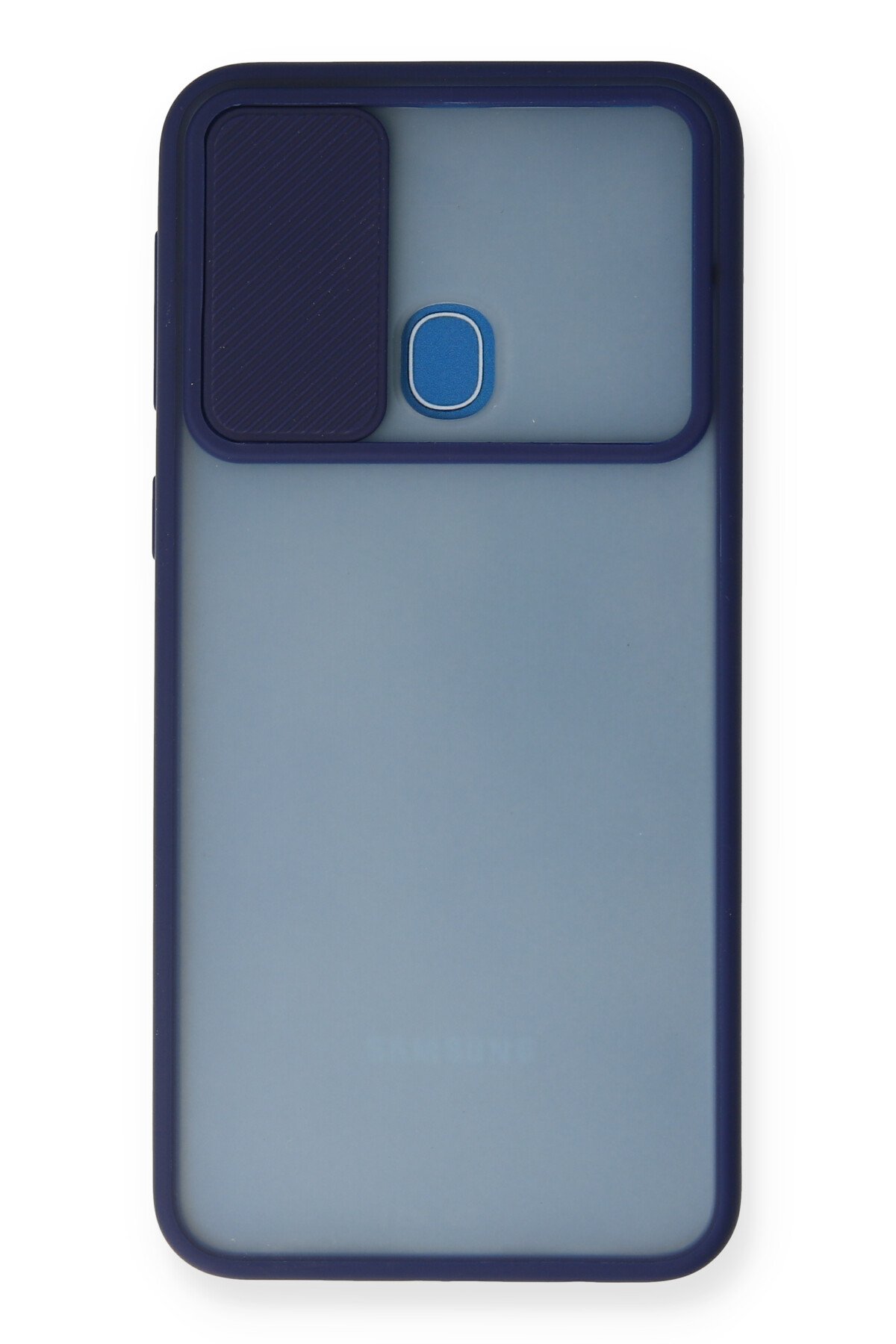 Newface Samsung Galaxy M31 Kılıf Platin Kamera Koruma Silikon - Lacivert