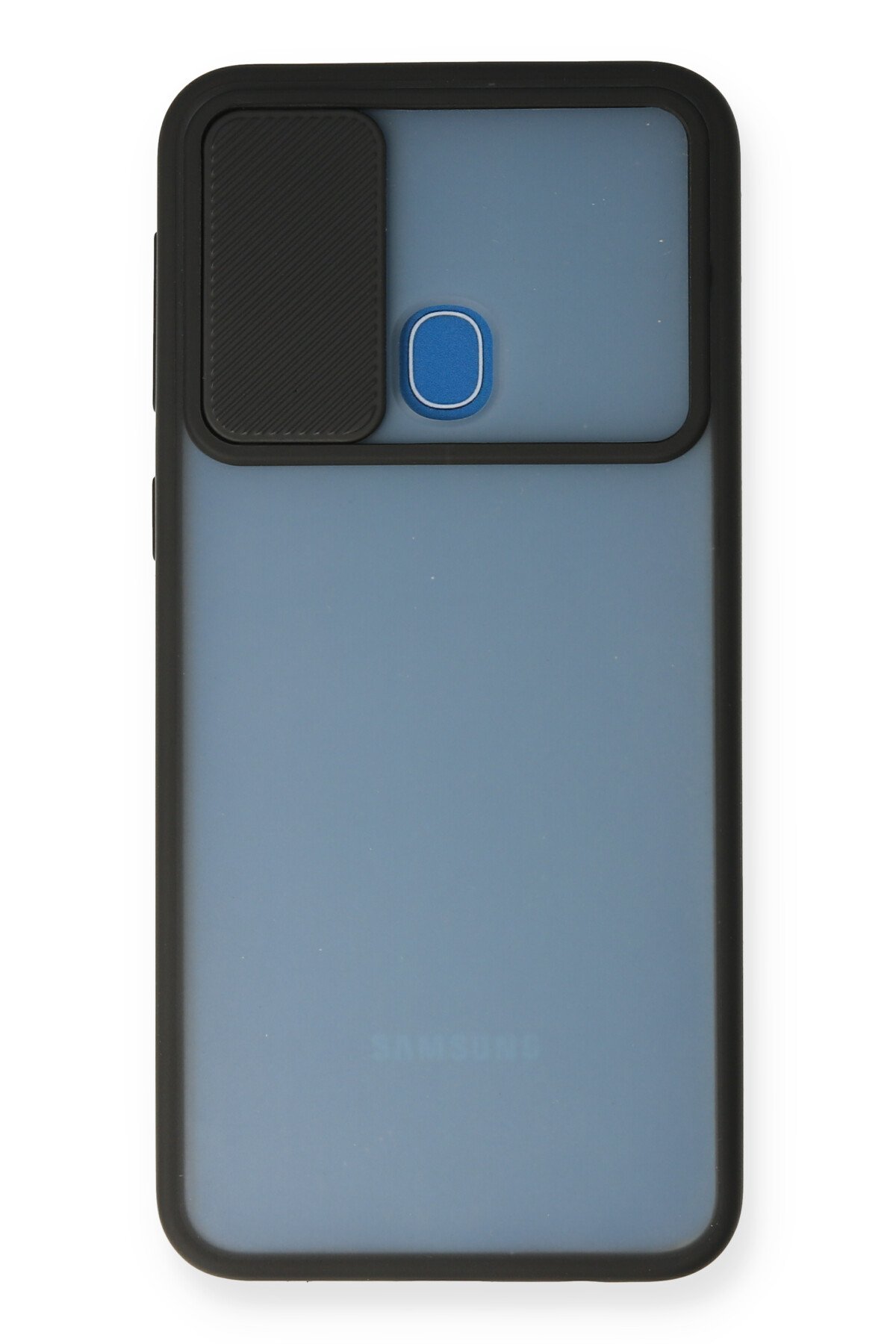Newface Samsung Galaxy M31 Kılıf Lüx Çift Renkli Silikon - Siyah