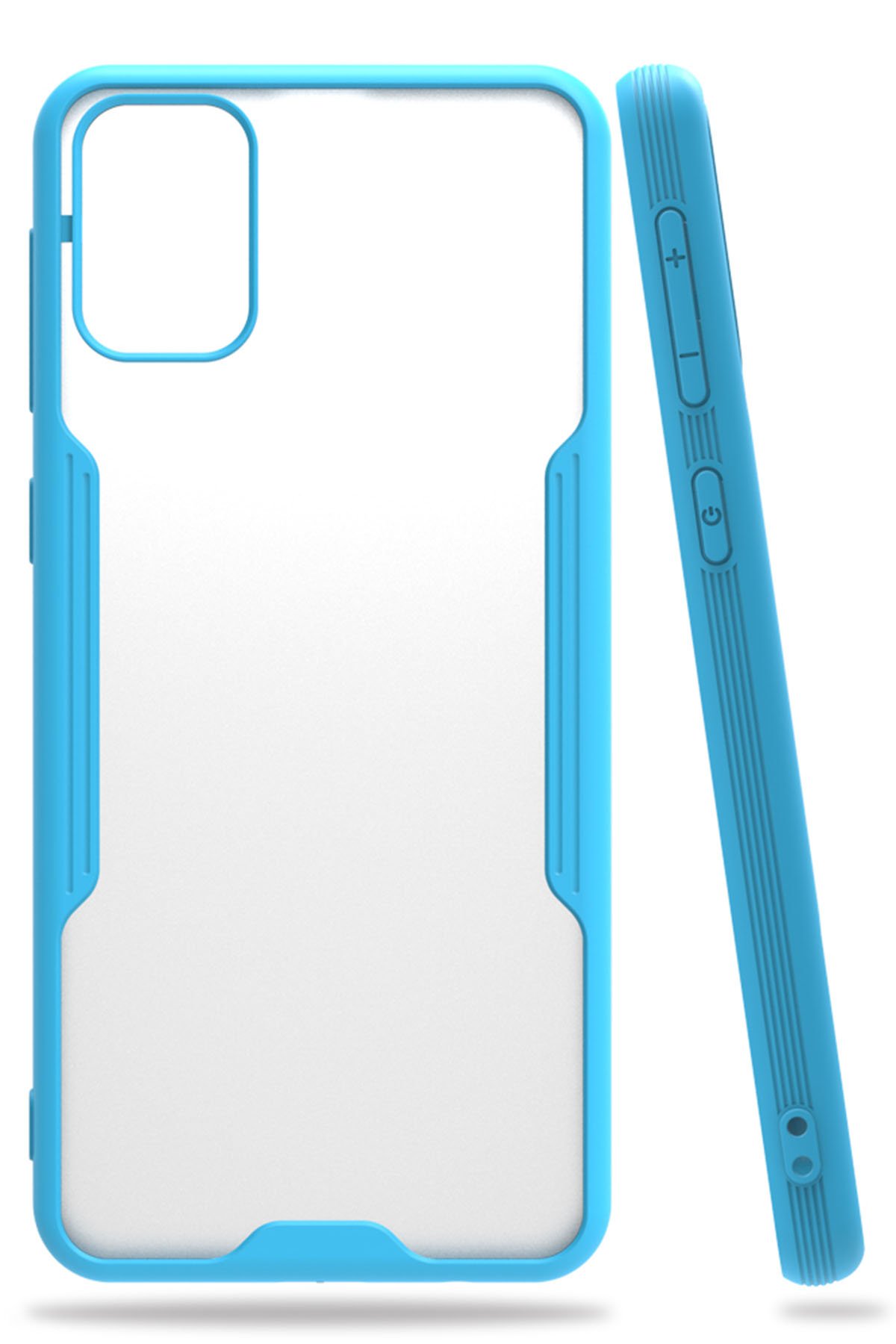 Newface Samsung Galaxy M31 Kılıf Platin Silikon - Lacivert
