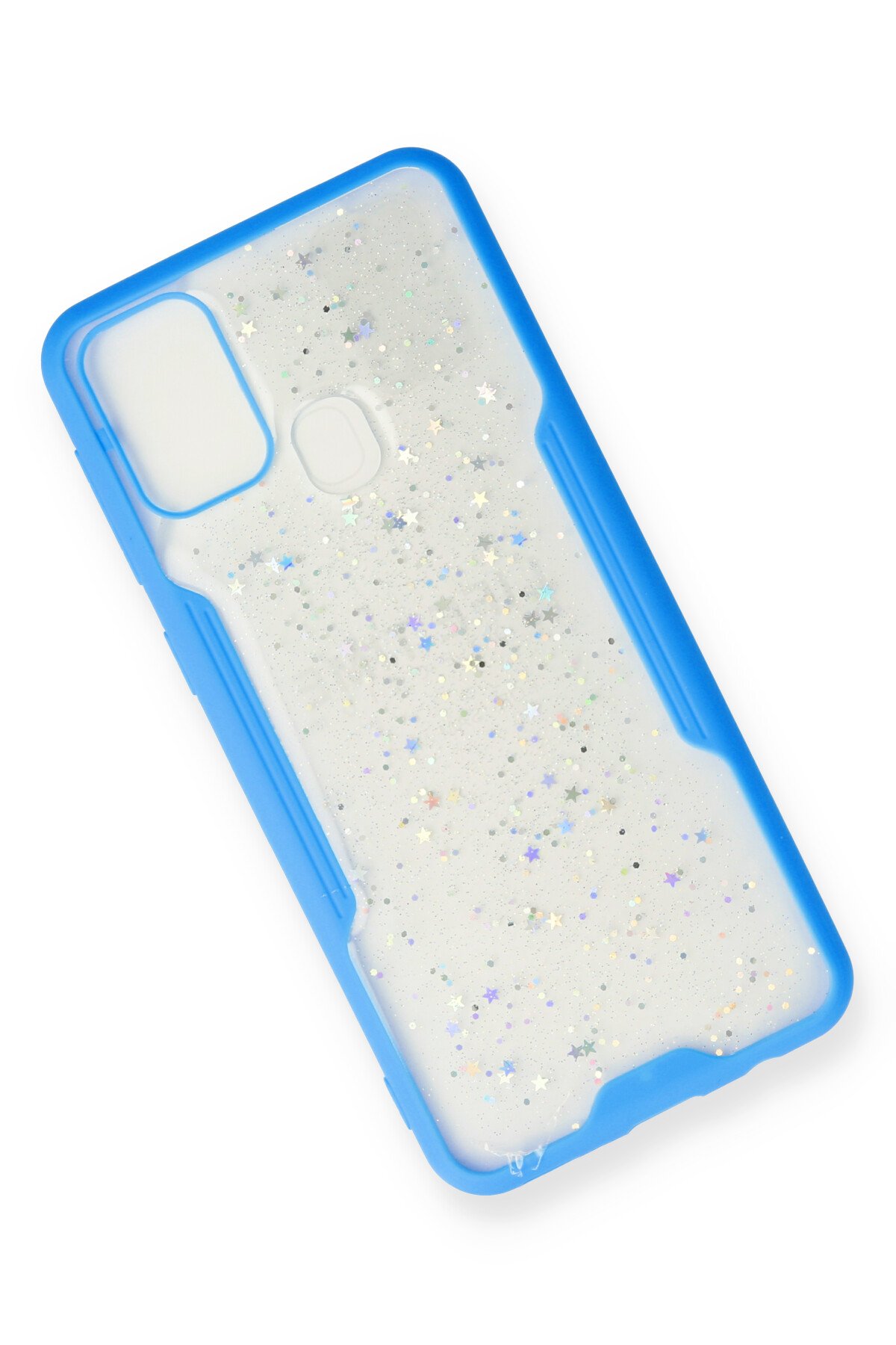 Newface Samsung Galaxy M31 Kılıf Miami Şeffaf Silikon - Lila