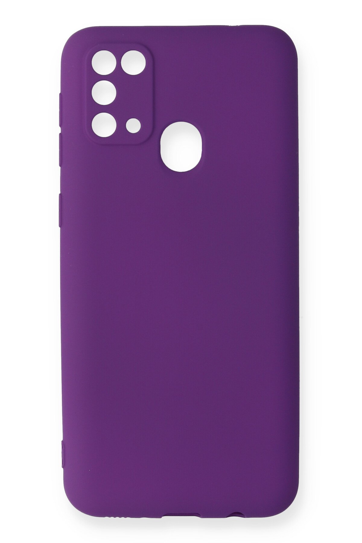Newface Samsung Galaxy M31 Kılıf Gros Yüzüklü Silikon - Kırmızı