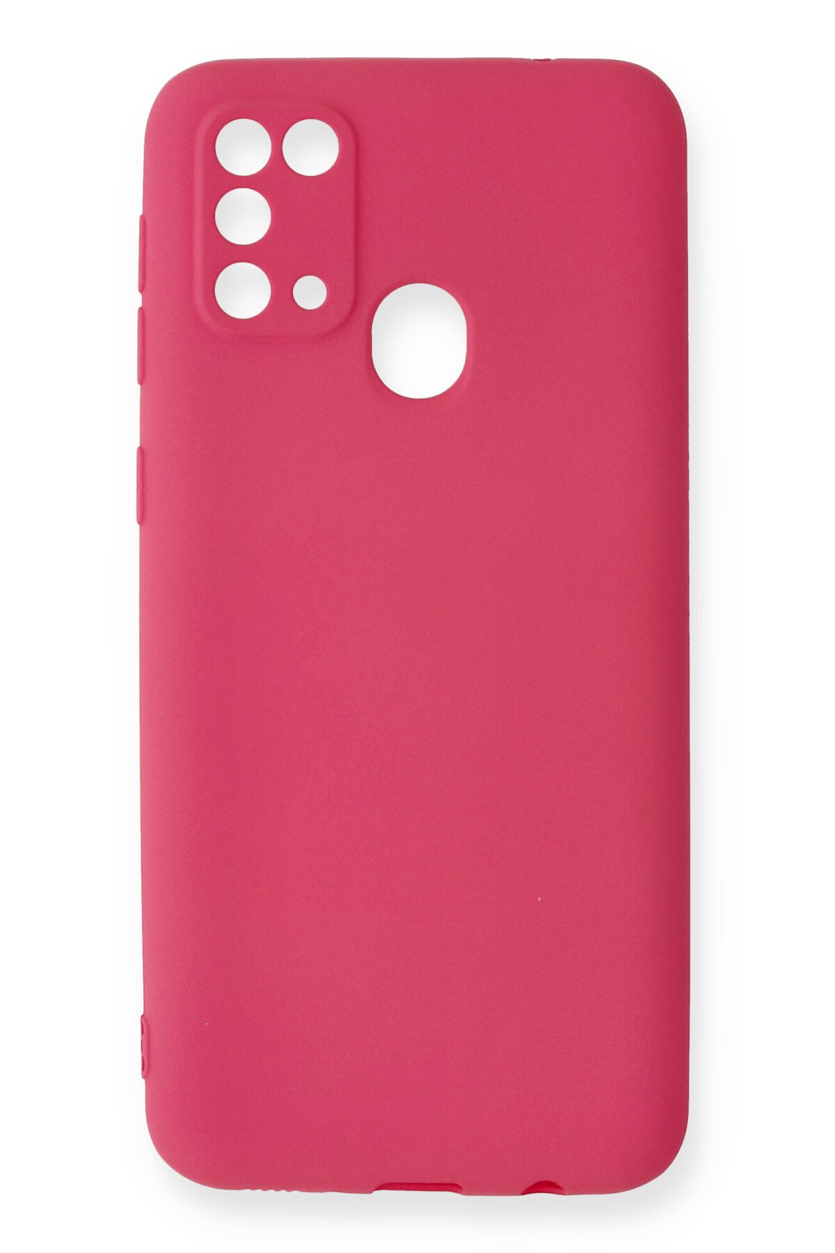 Newface Samsung Galaxy M31 Kılıf Platin Kamera Koruma Silikon - Lacivert