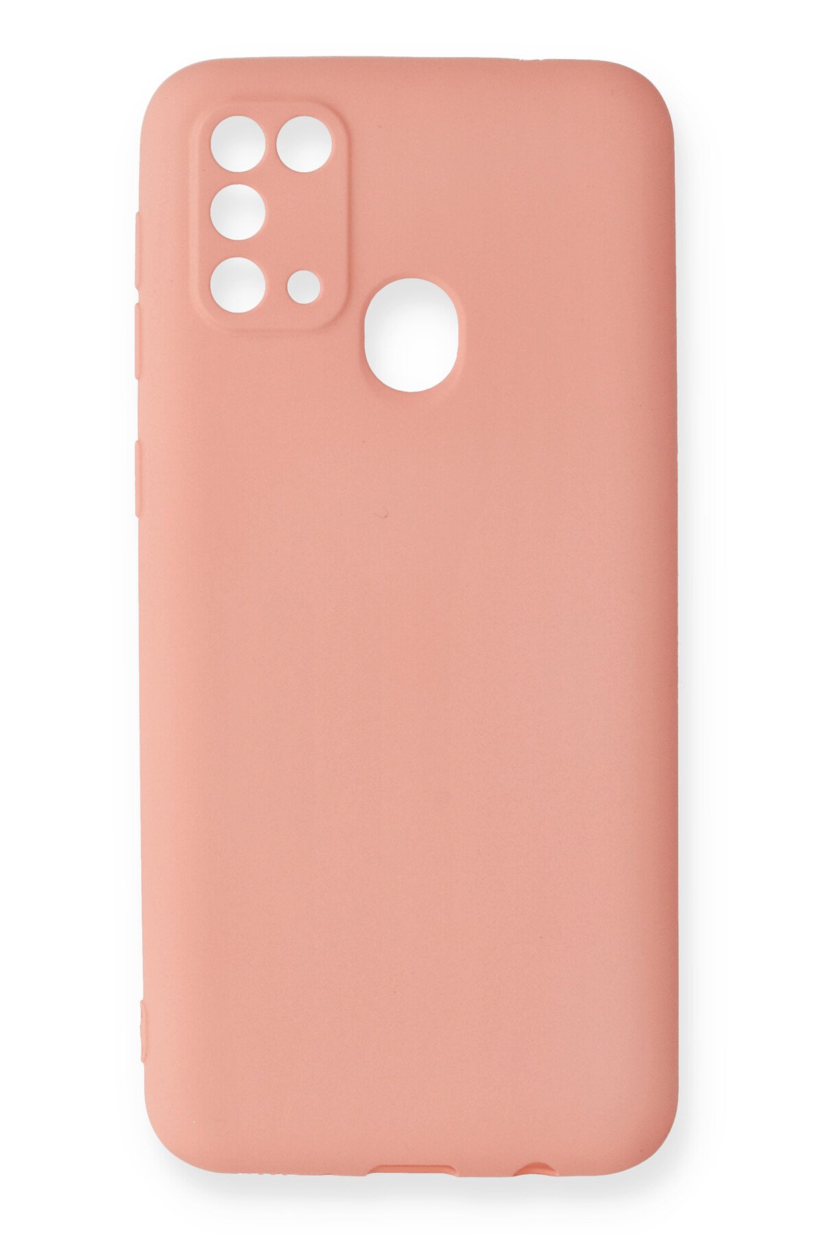 Newface Samsung Galaxy M31 Kılıf Palm Buzlu Kamera Sürgülü Silikon - Siyah