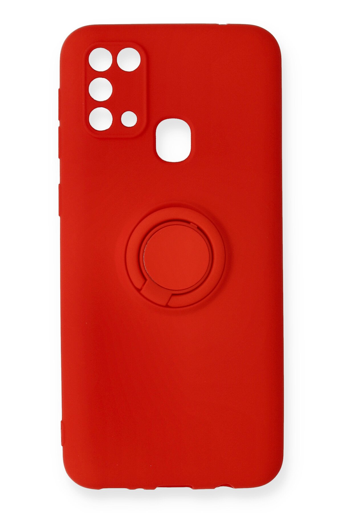 Newface Samsung Galaxy M31 Kılıf Zegna Yüzüklü Silikon Kapak - Rose